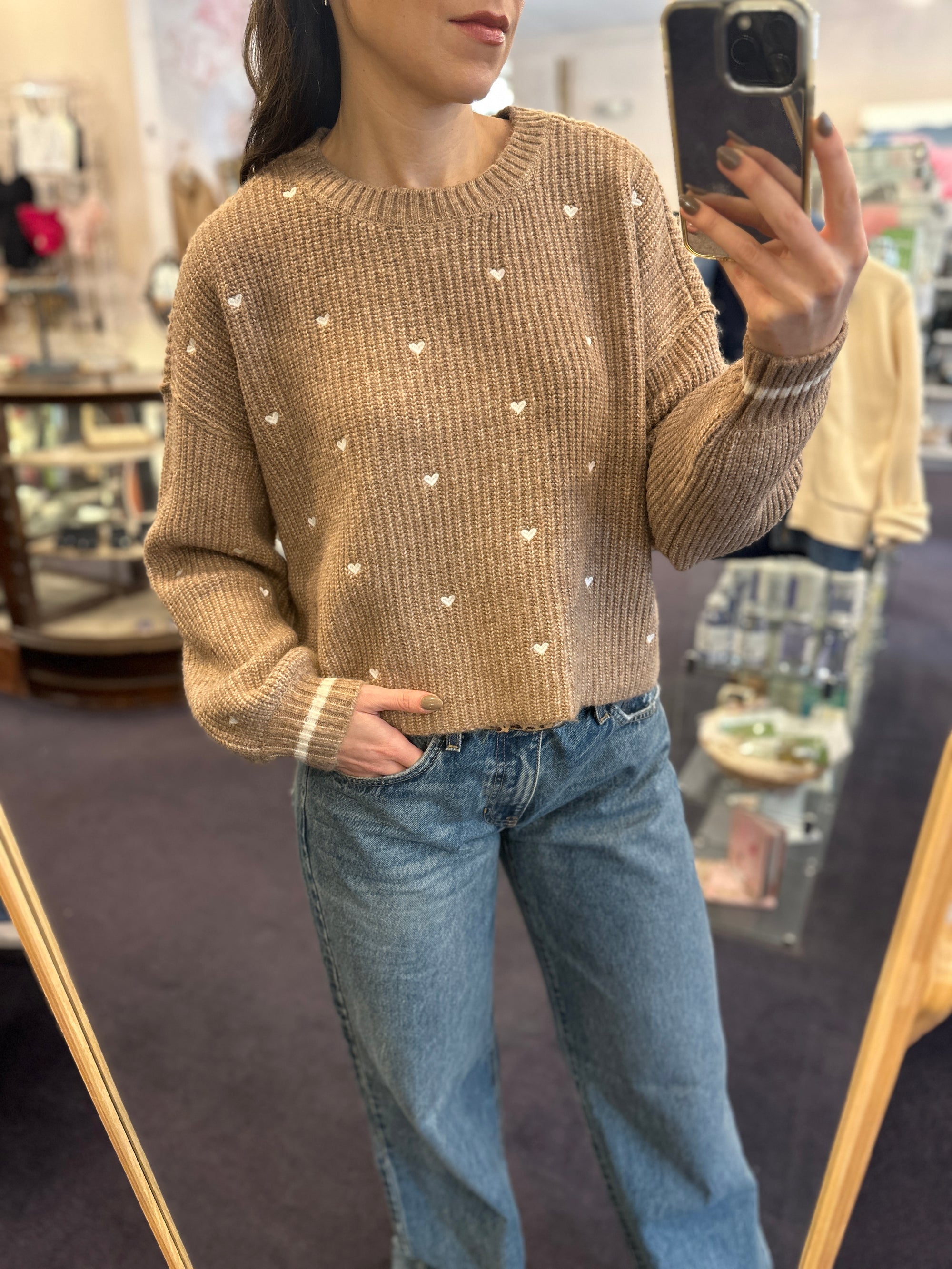 Charmer Hearts Sweater