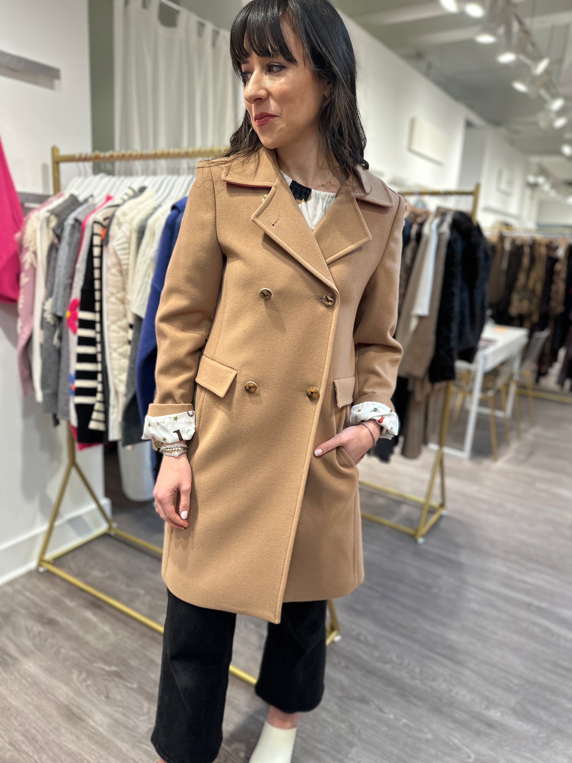 Lana Long Coat - Camel