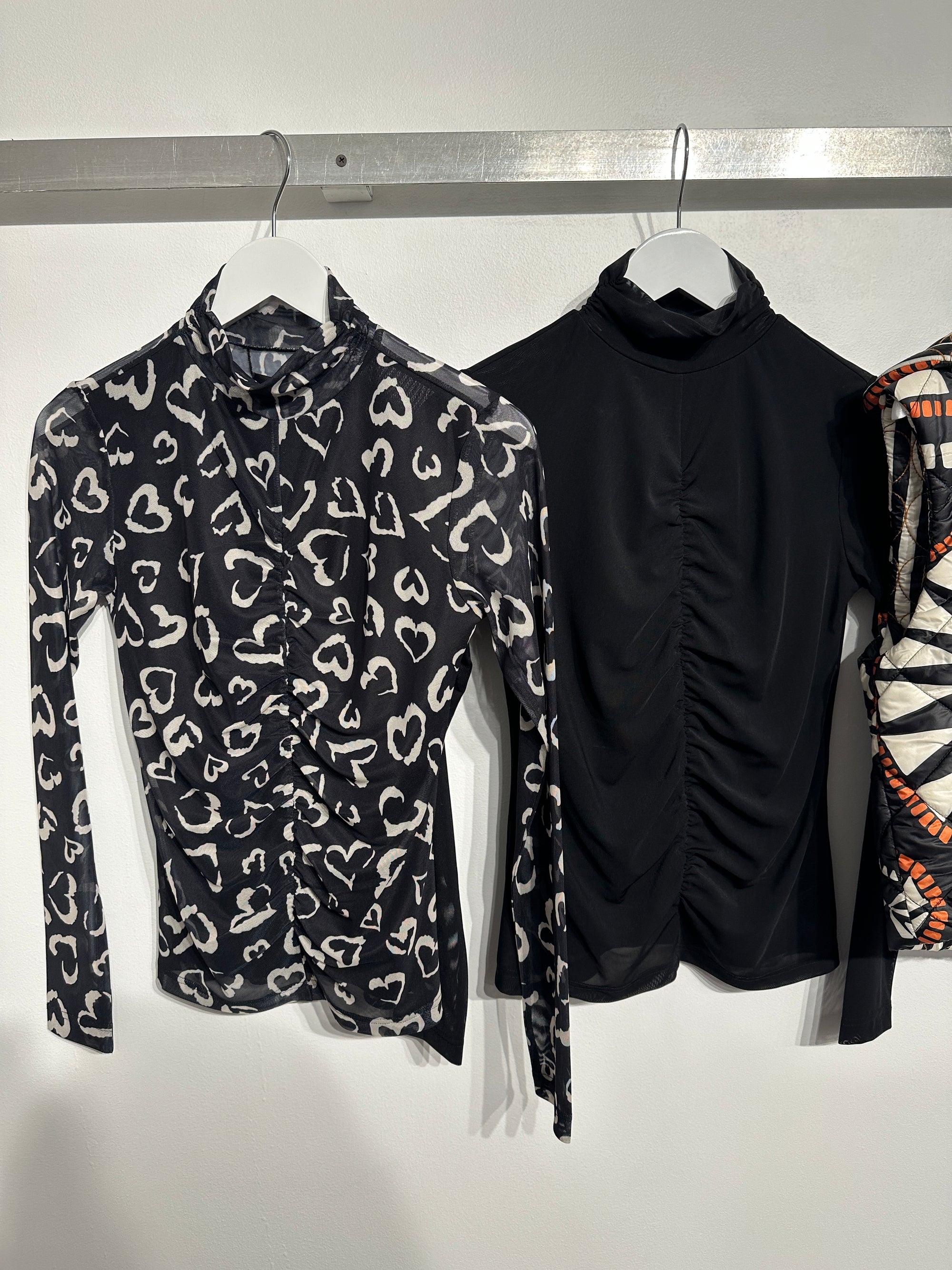 Iris Mesh Top - Hearts