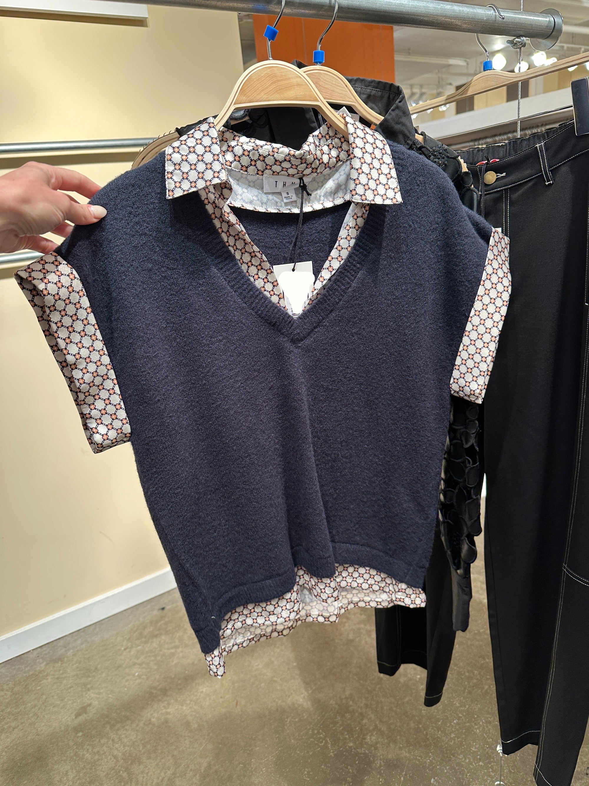 Short Sleeve Layered Top