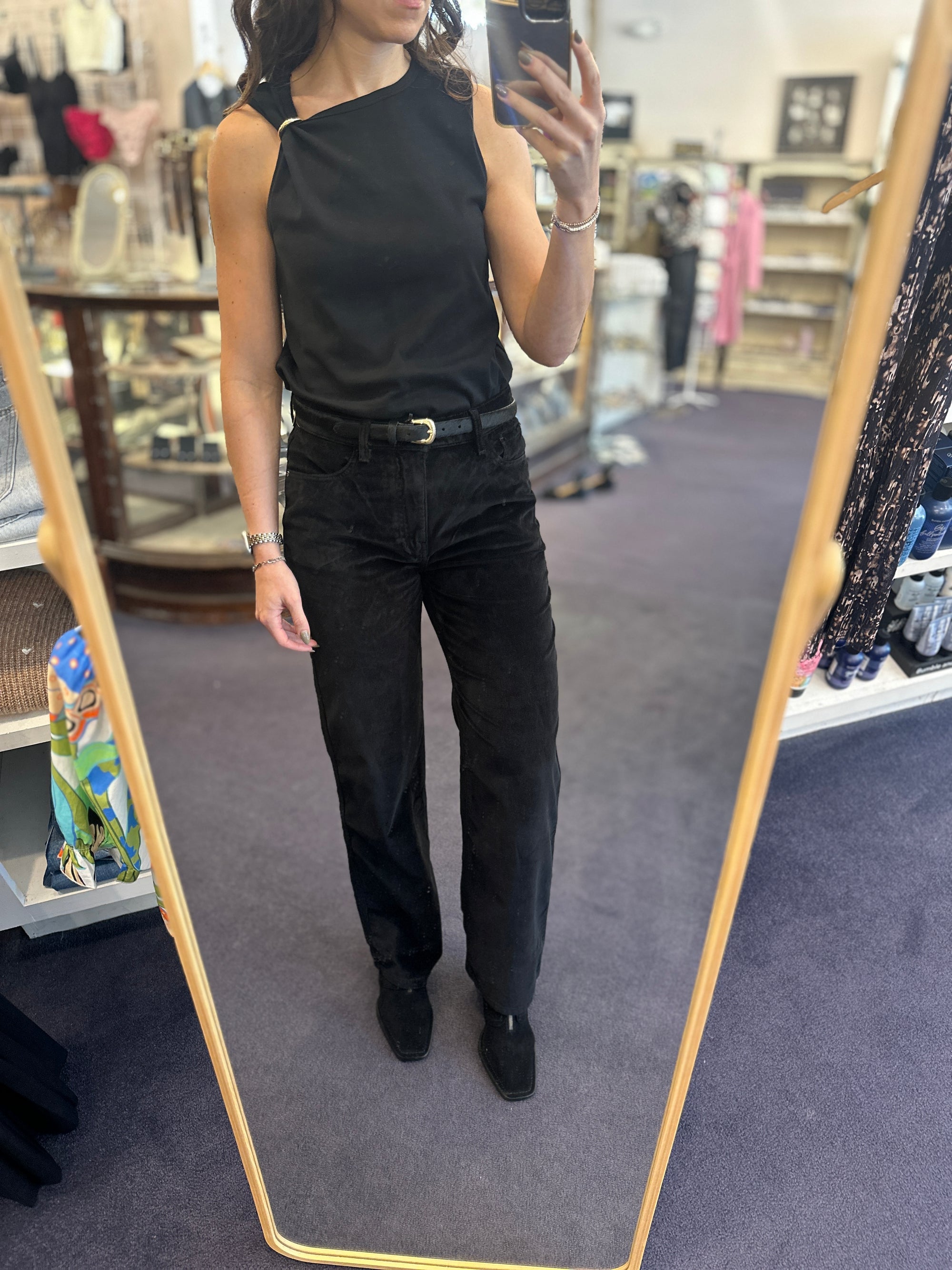 90's Straight Leg in Midnight Velvet