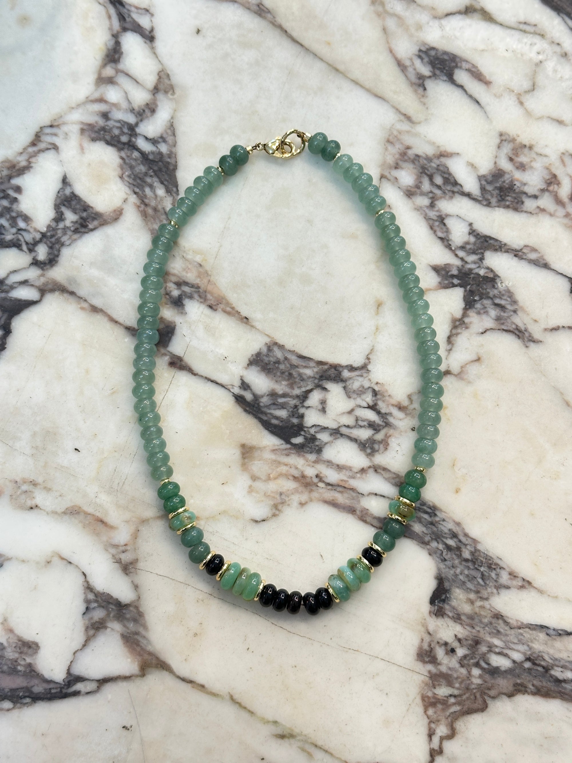 Green Luxe Gemstone Necklace