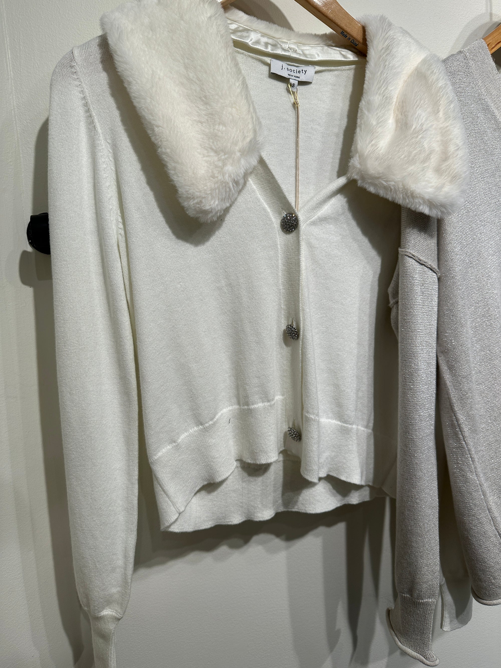 Fur Collar Cardi