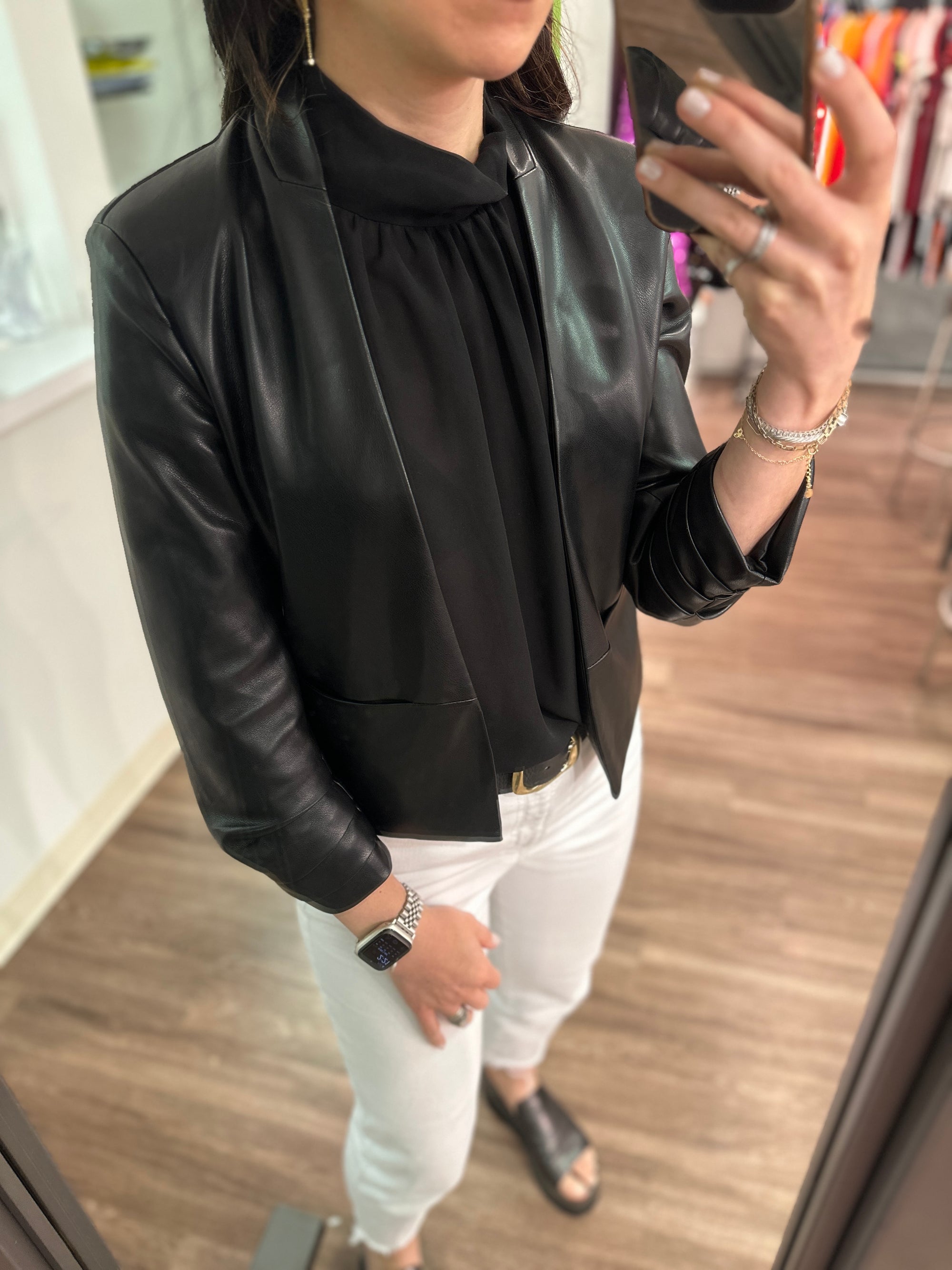 Faux Leather Jacket