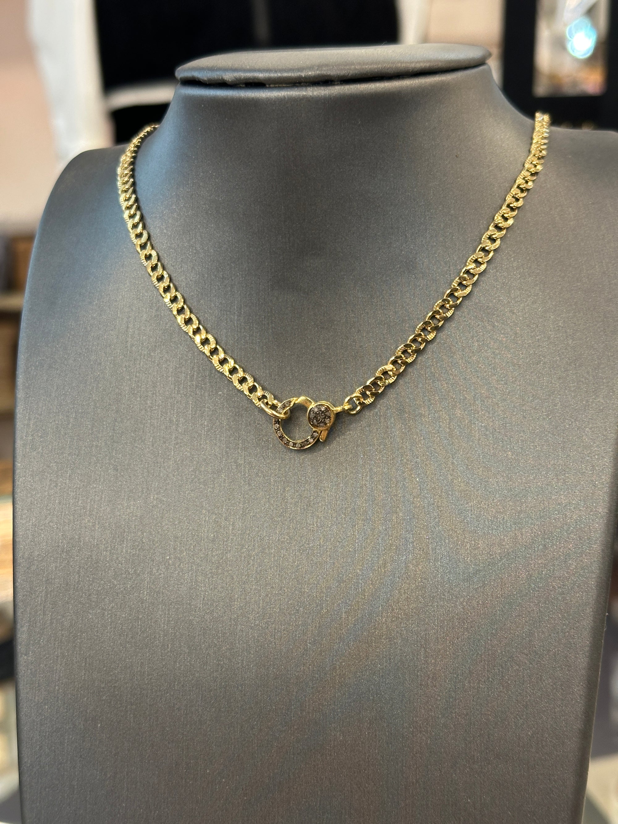 Abigail Diamond Lock Necklace