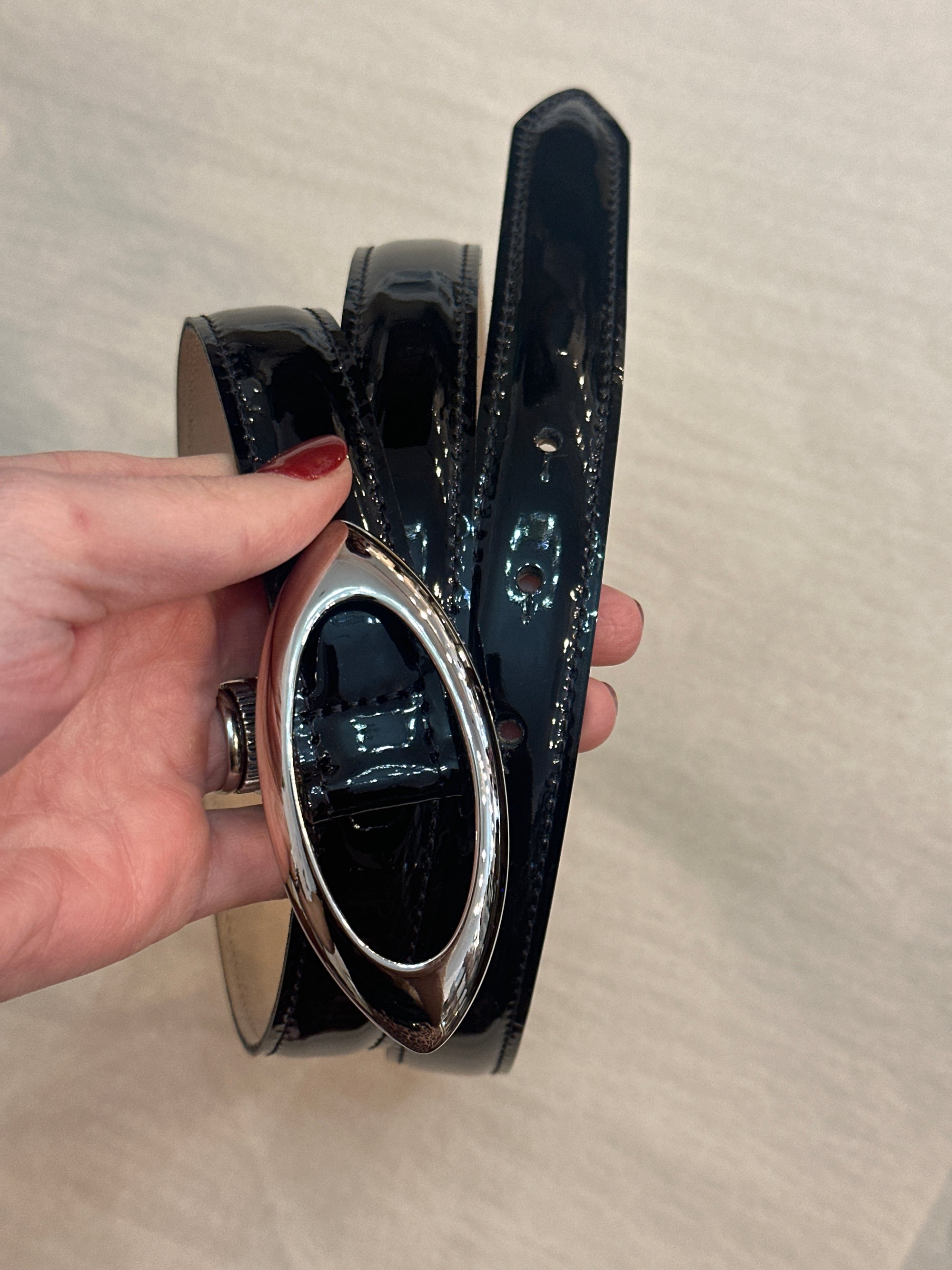 Ellis Patent Leather Belt