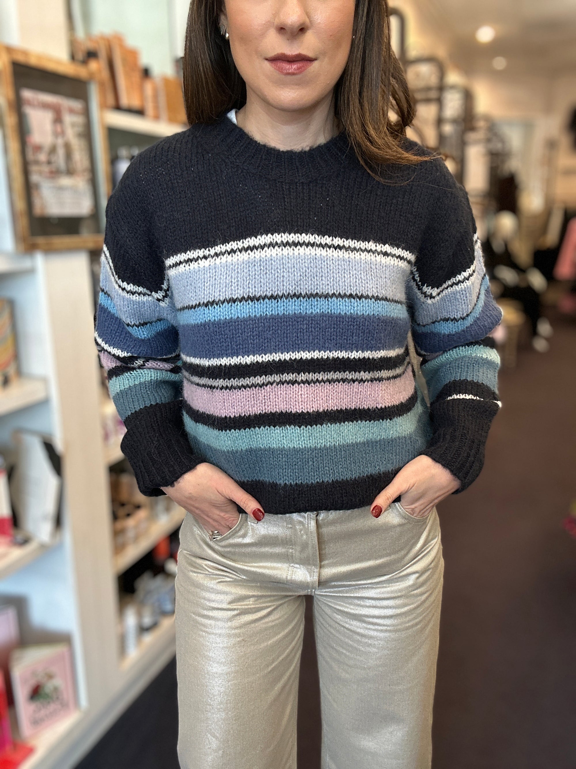 Aura Striped Pullover