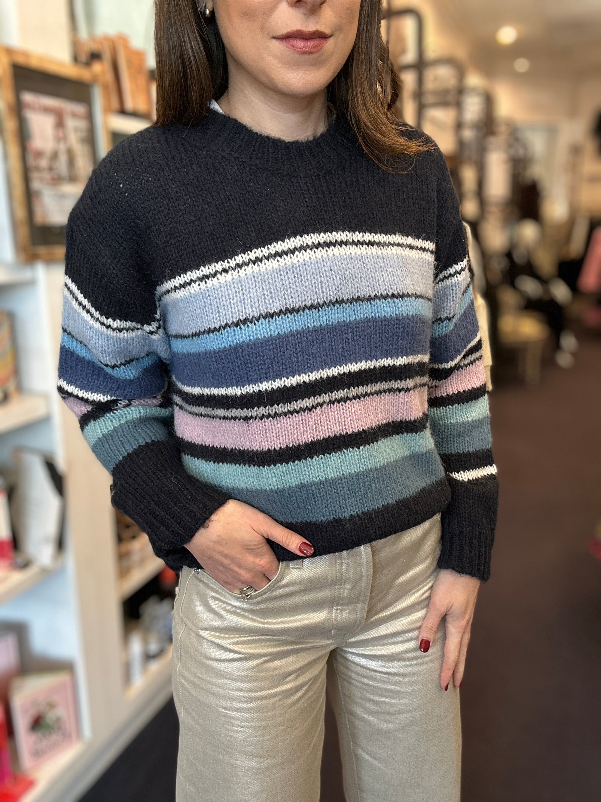 Aura Striped Pullover