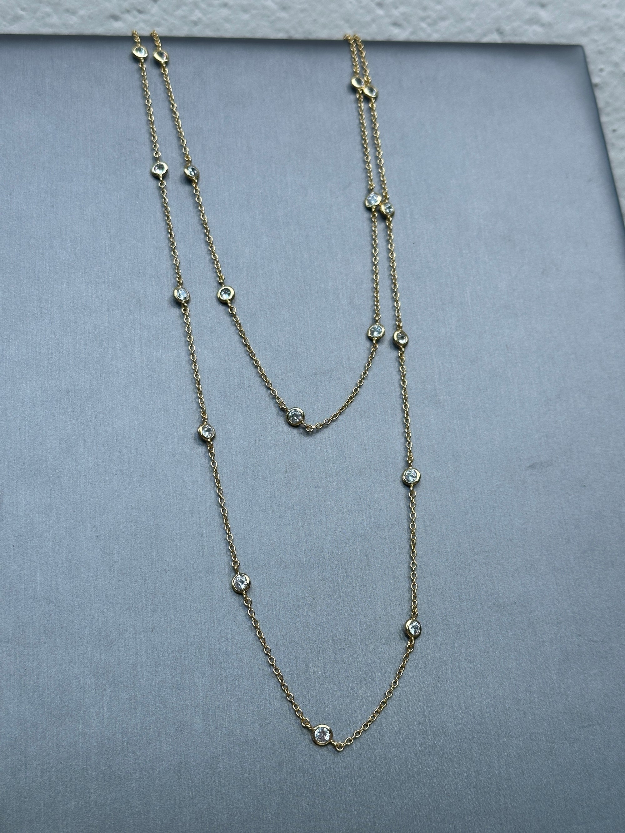 Diamond By The Yard Necklace