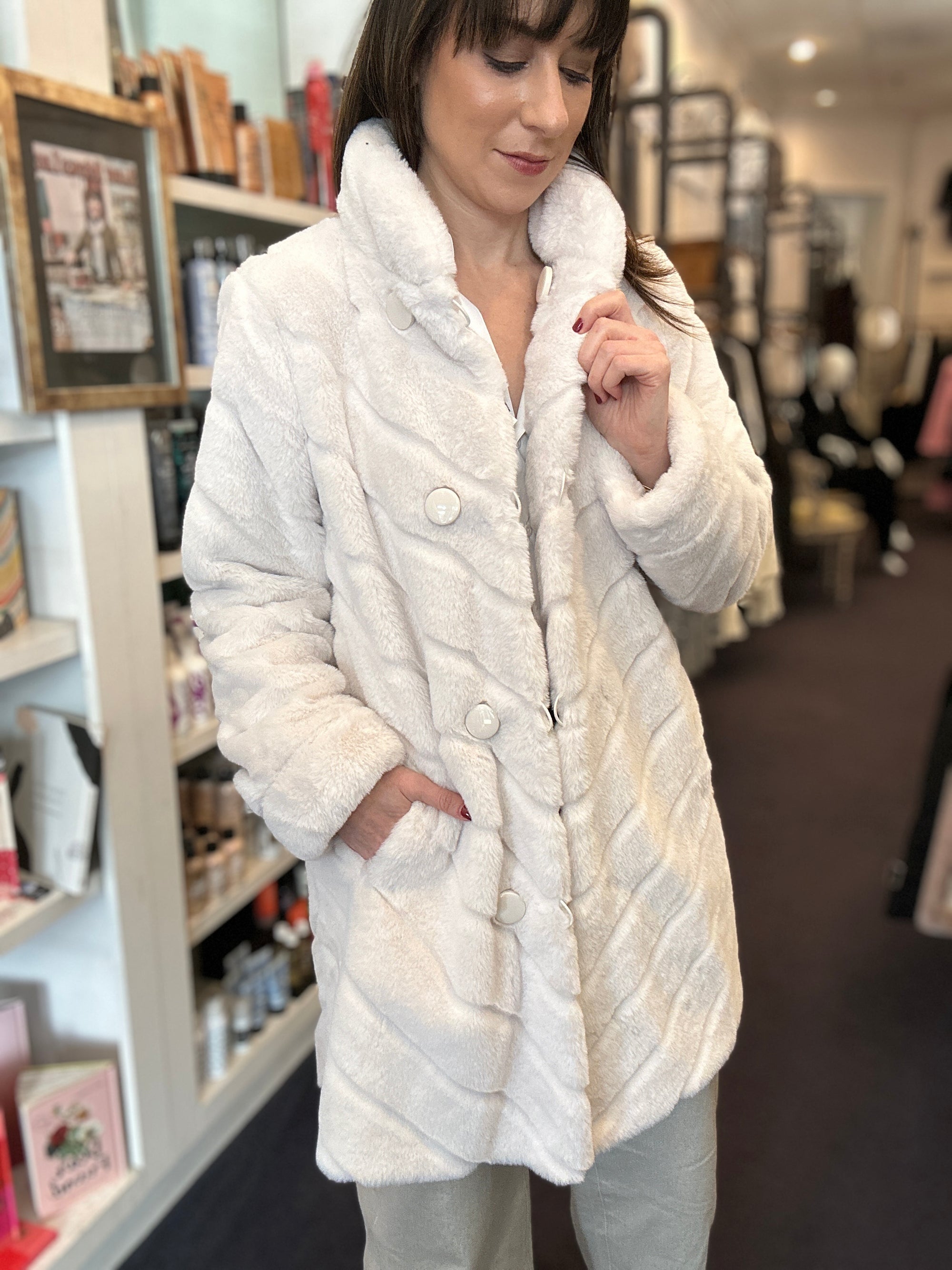 Ecru Reversible Coat