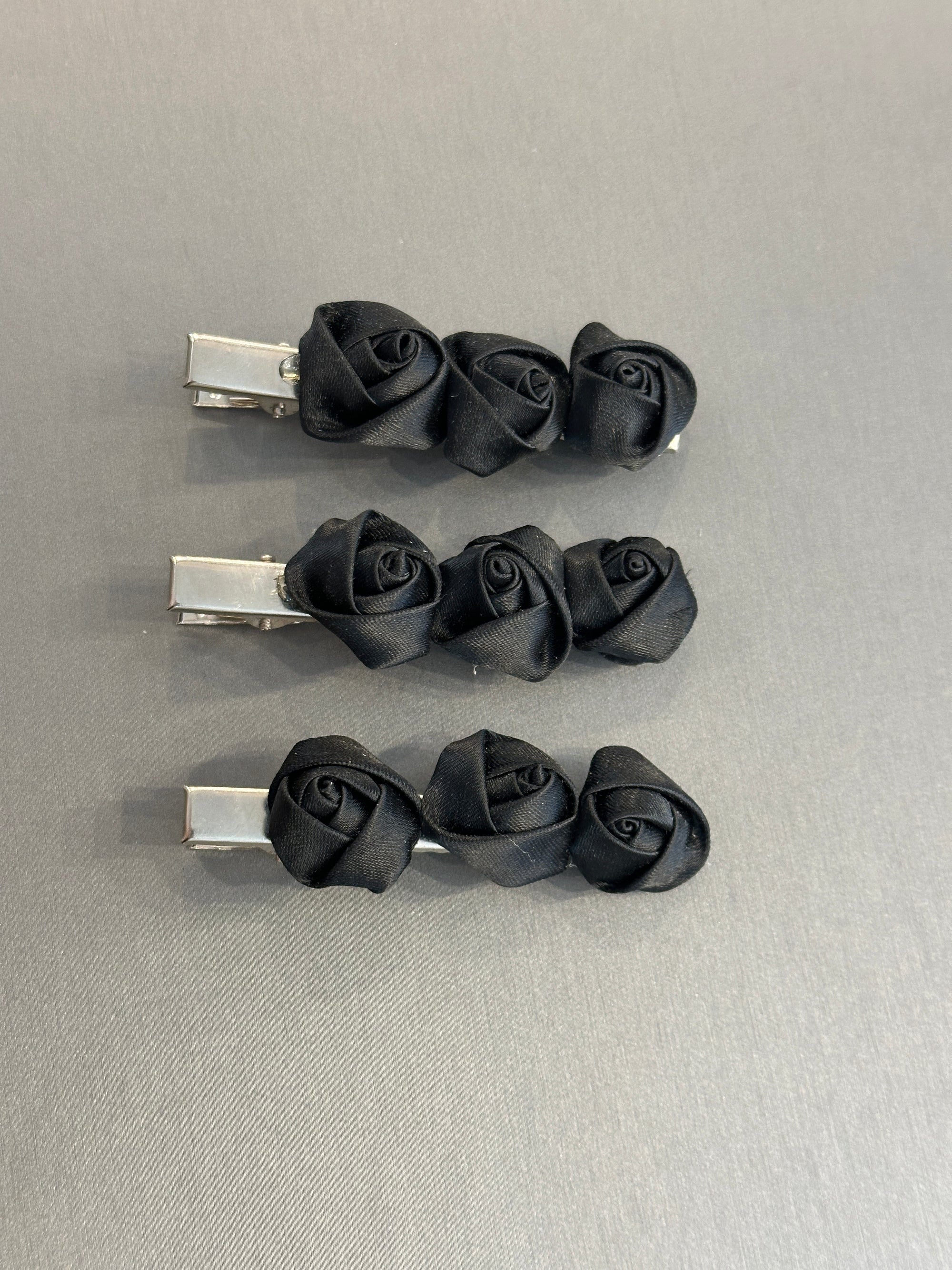 Satin Rose Hair Barrette