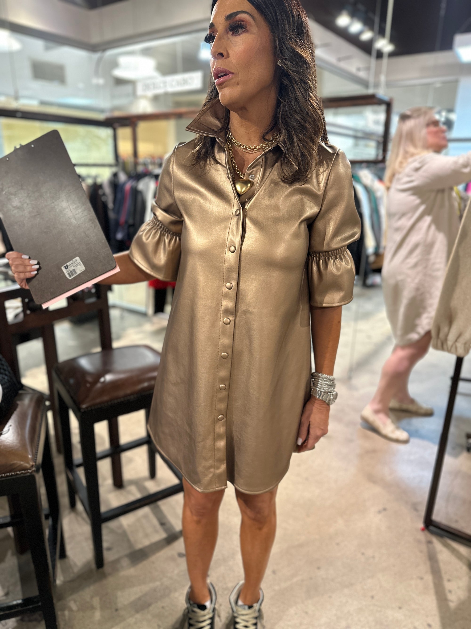 Vegan Leather Dress