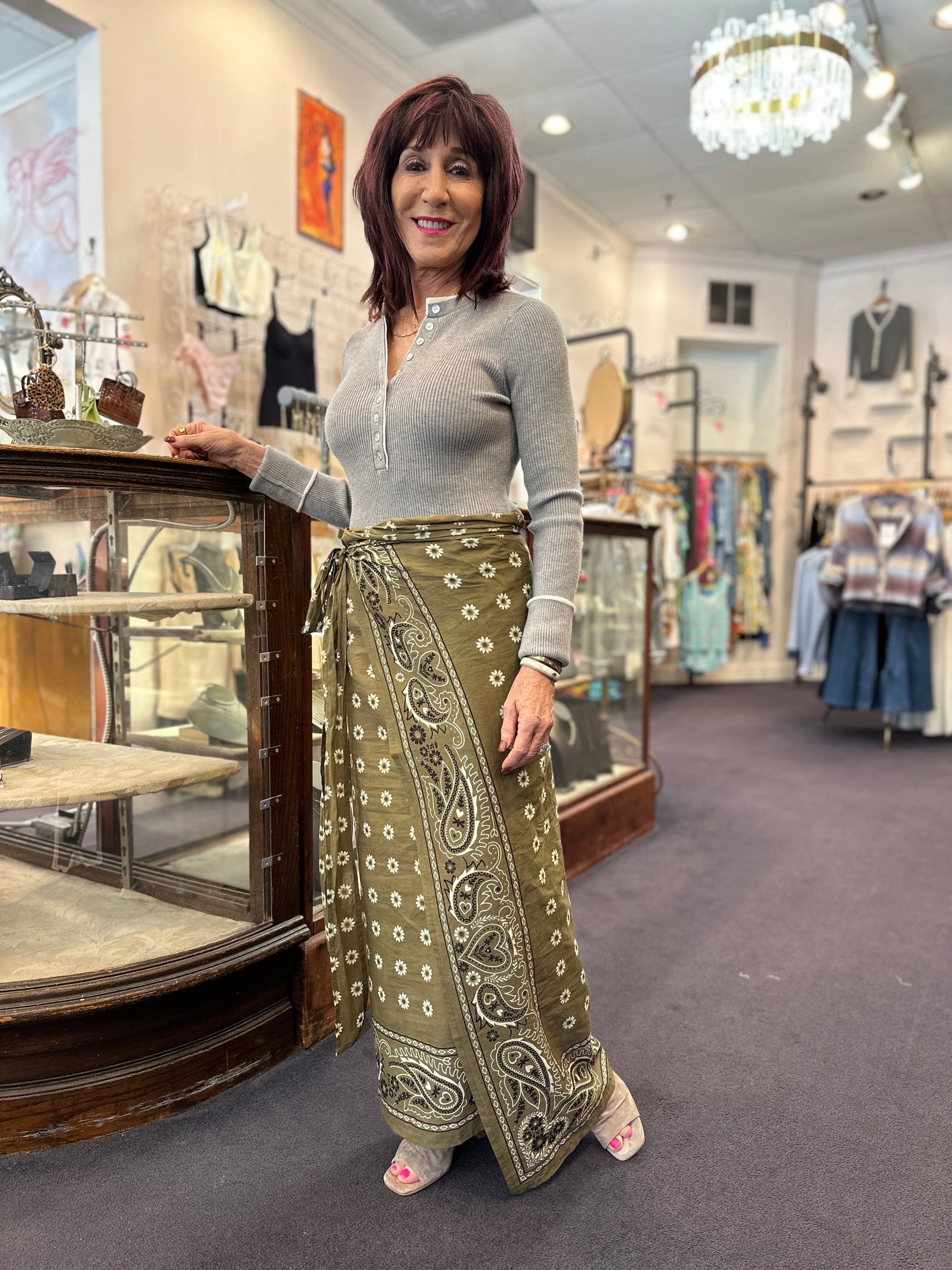 Bandanna Tie Wrap Skirt