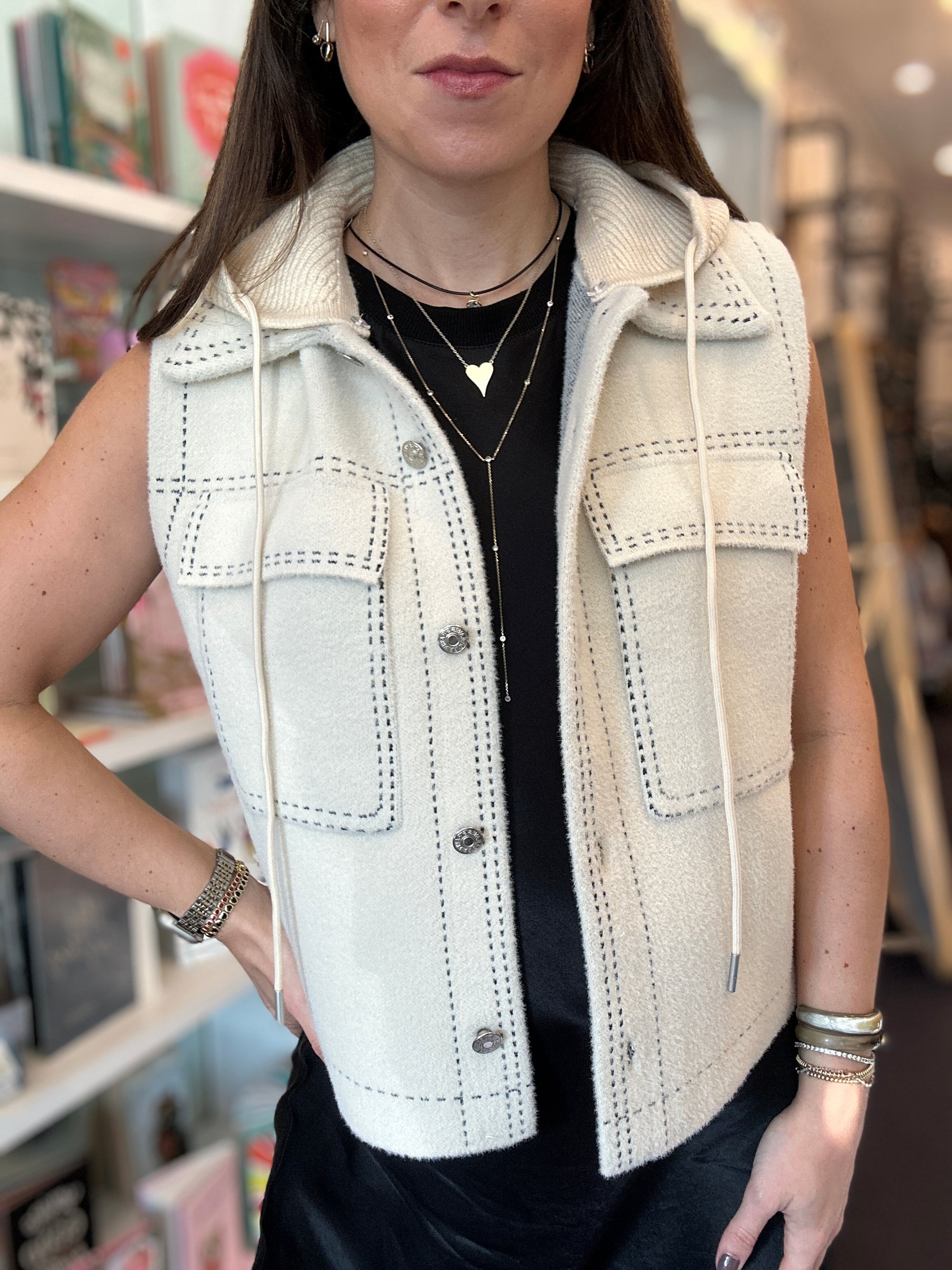 Tommie Exposed Stitch Vest