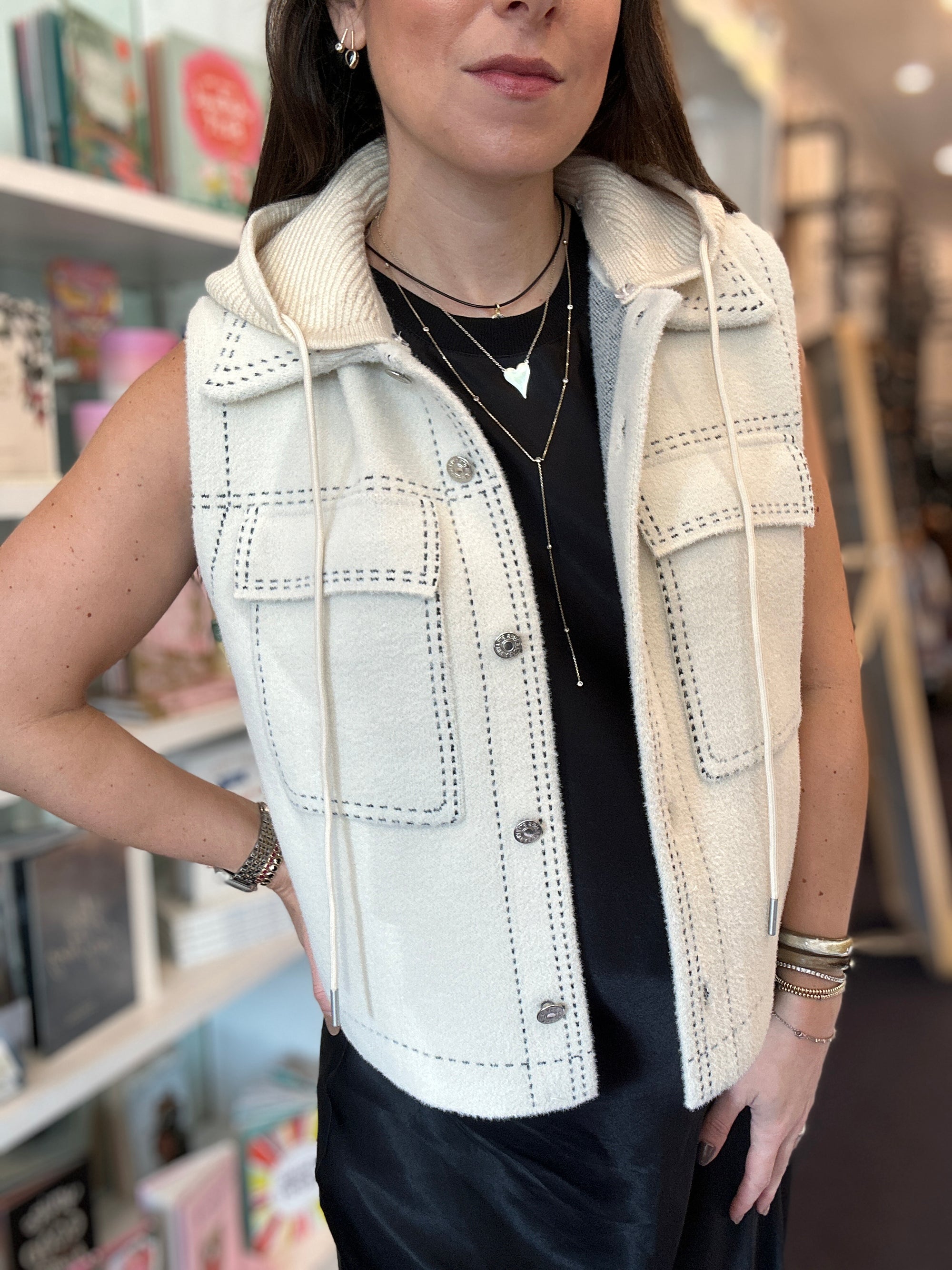 Tommie Exposed Stitch Vest