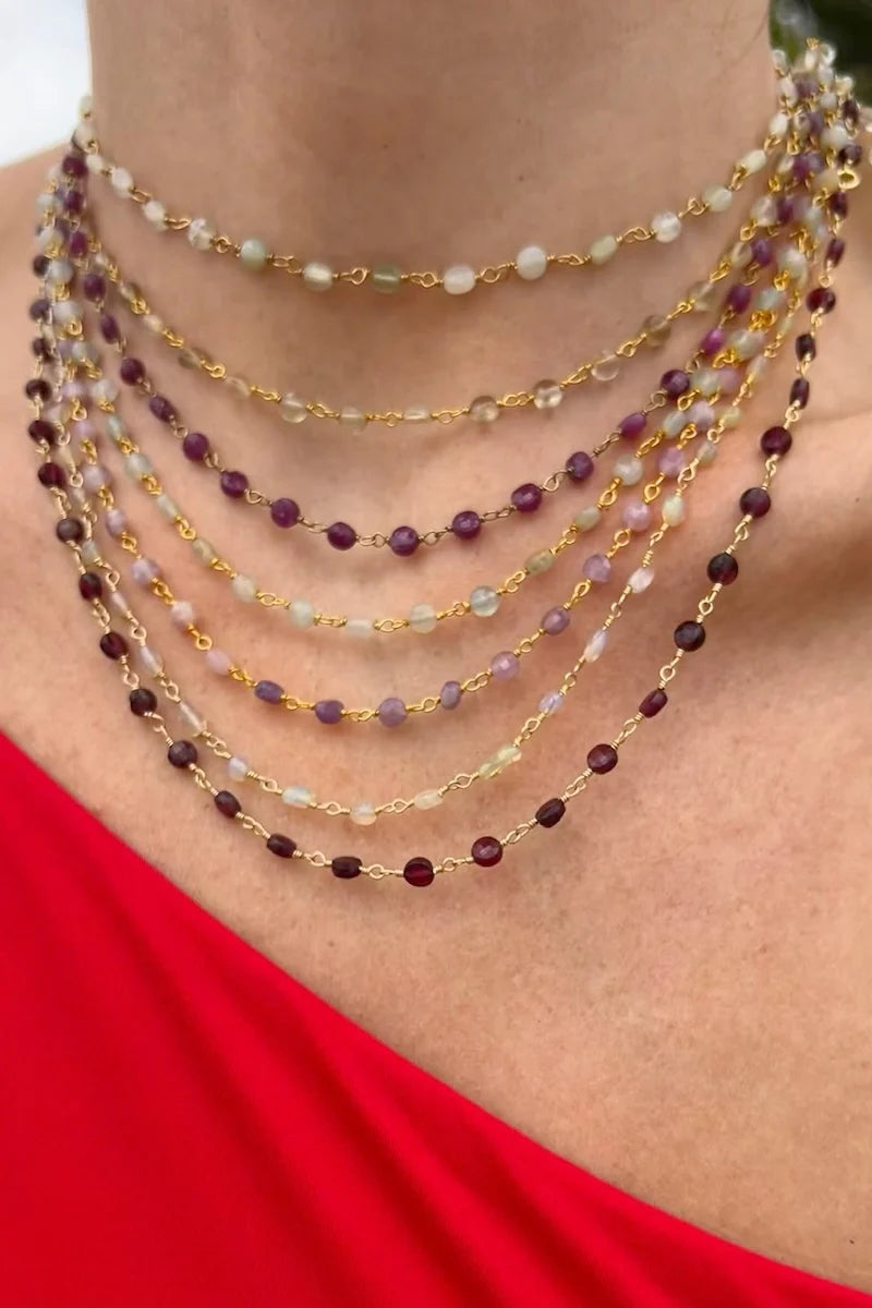 Aquamarine Stone Chain
