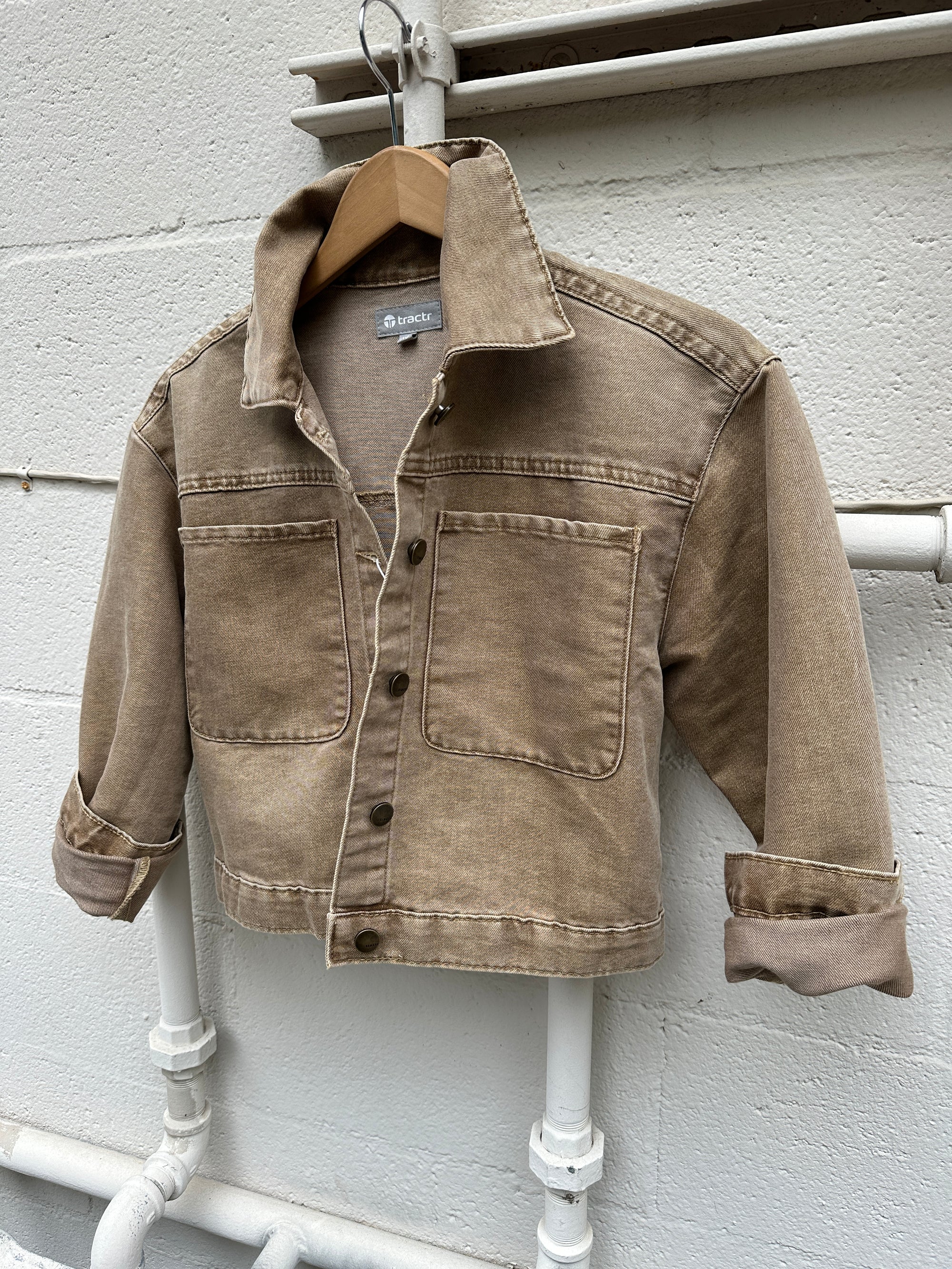 Lurex Denim Oversize Jacket
