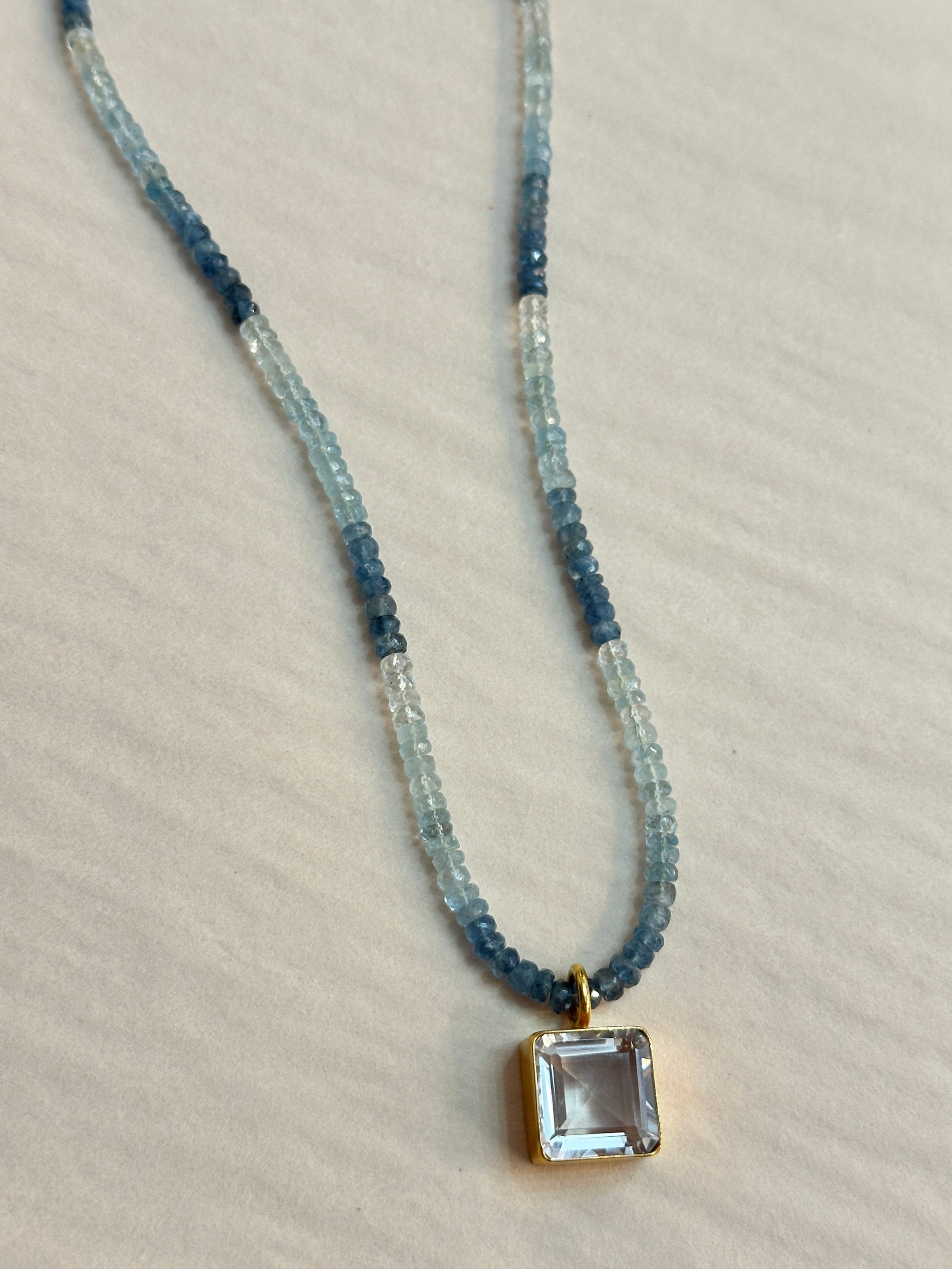 Aquamarine & Clear Quartz
