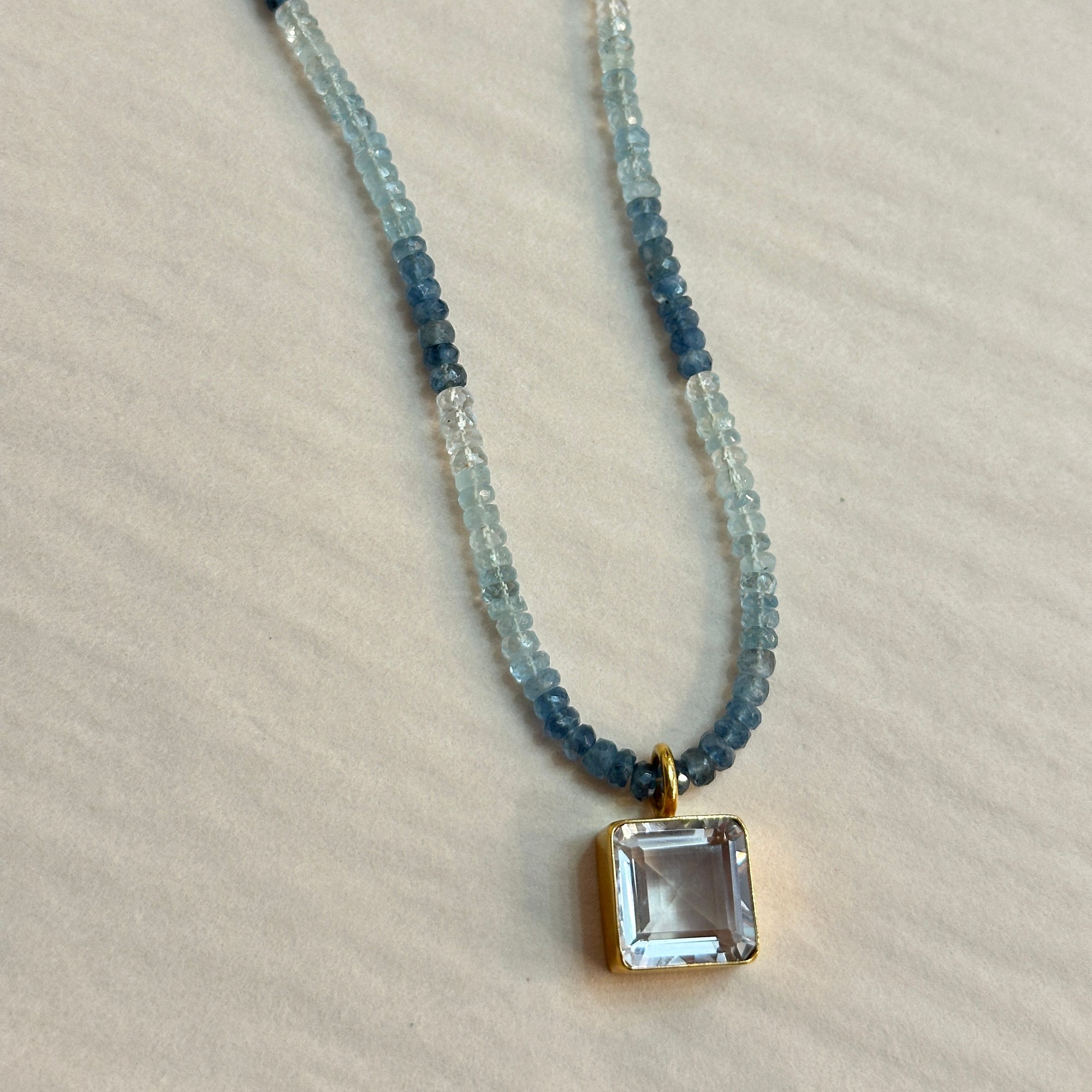 Aquamarine & Clear Quartz