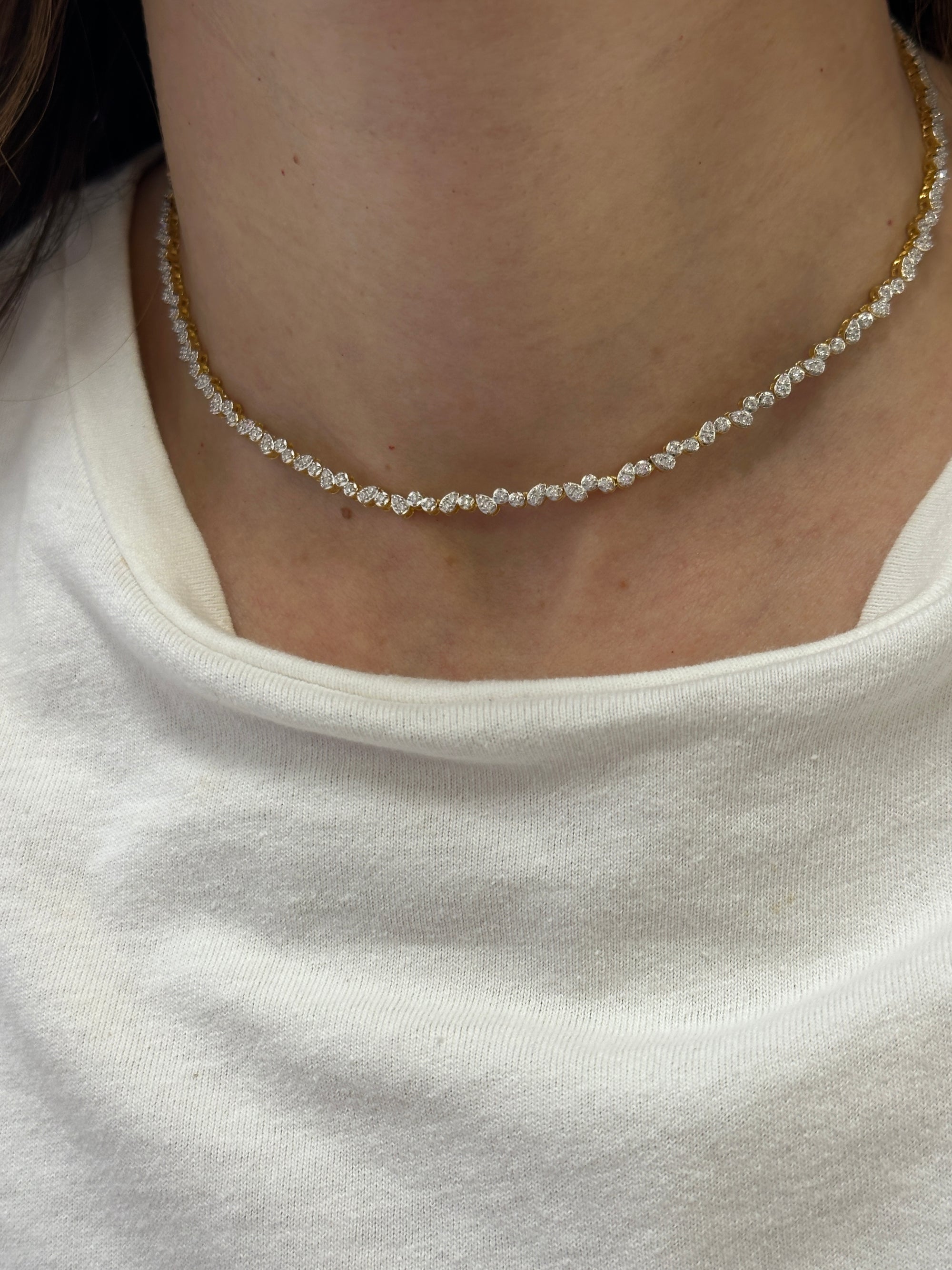 Multi Shape Diamond Necklace