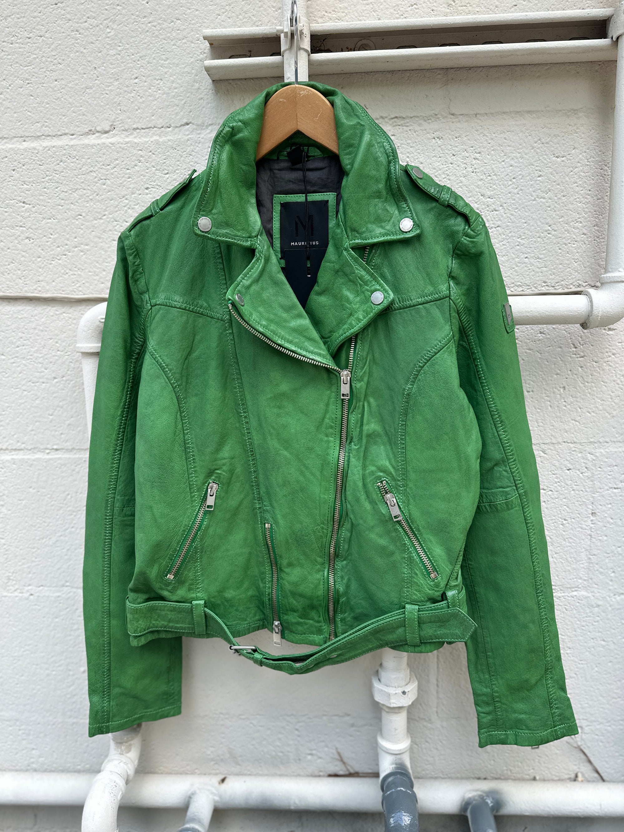 Palm Green Moto Jacket