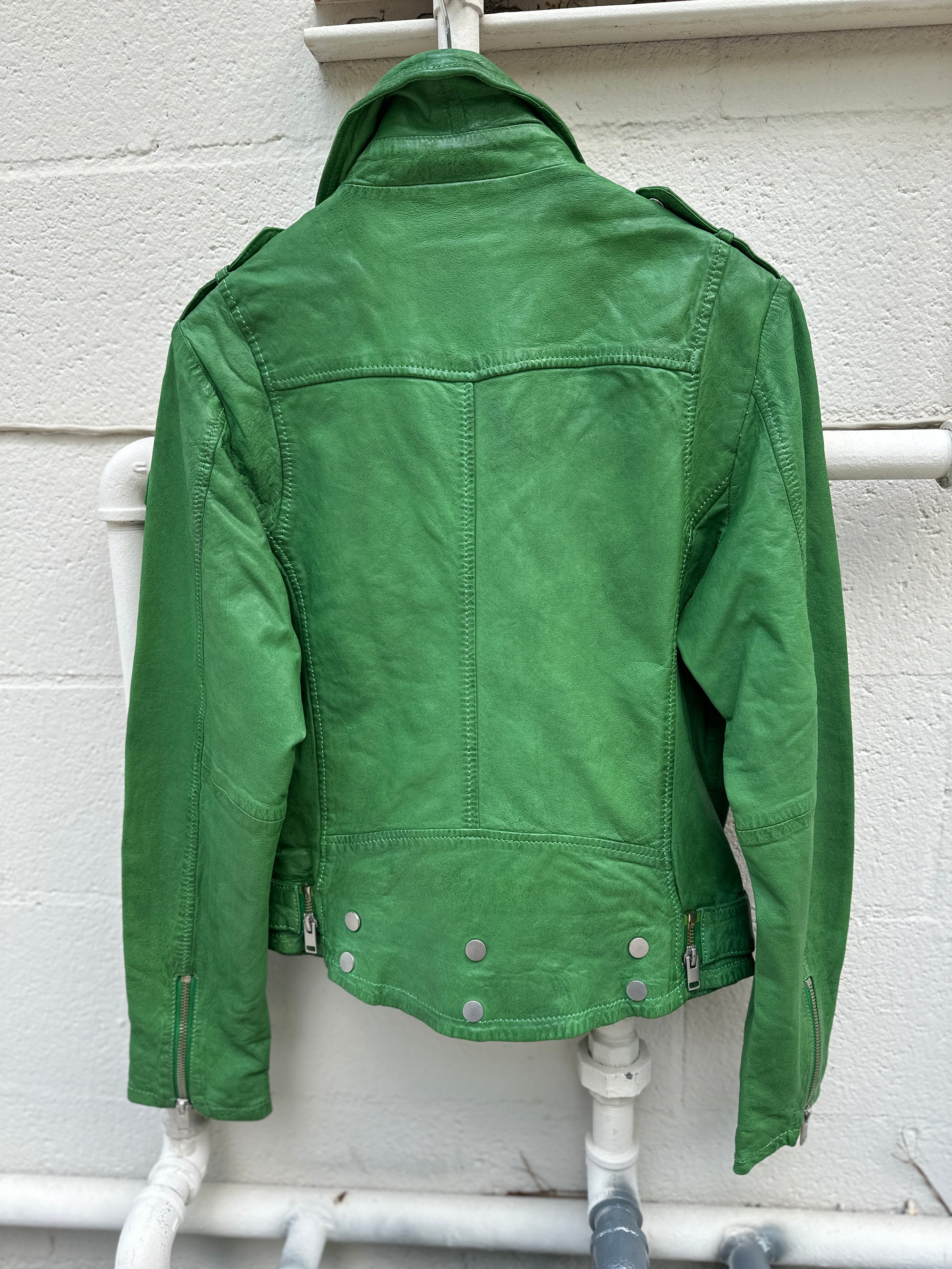 Palm Green Moto Jacket