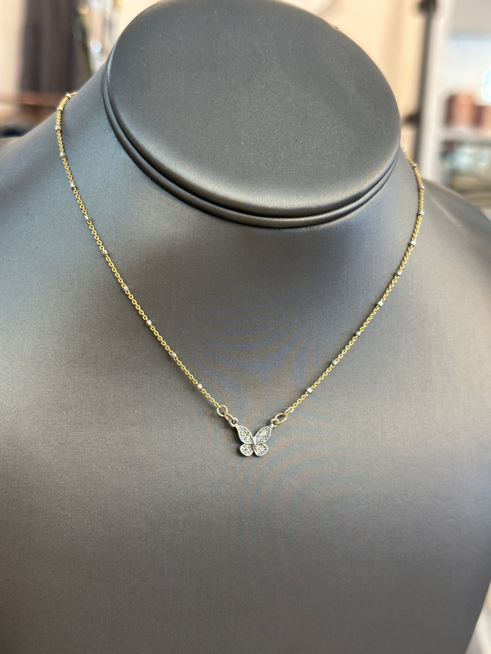 Pave CZ Pendant Necklace