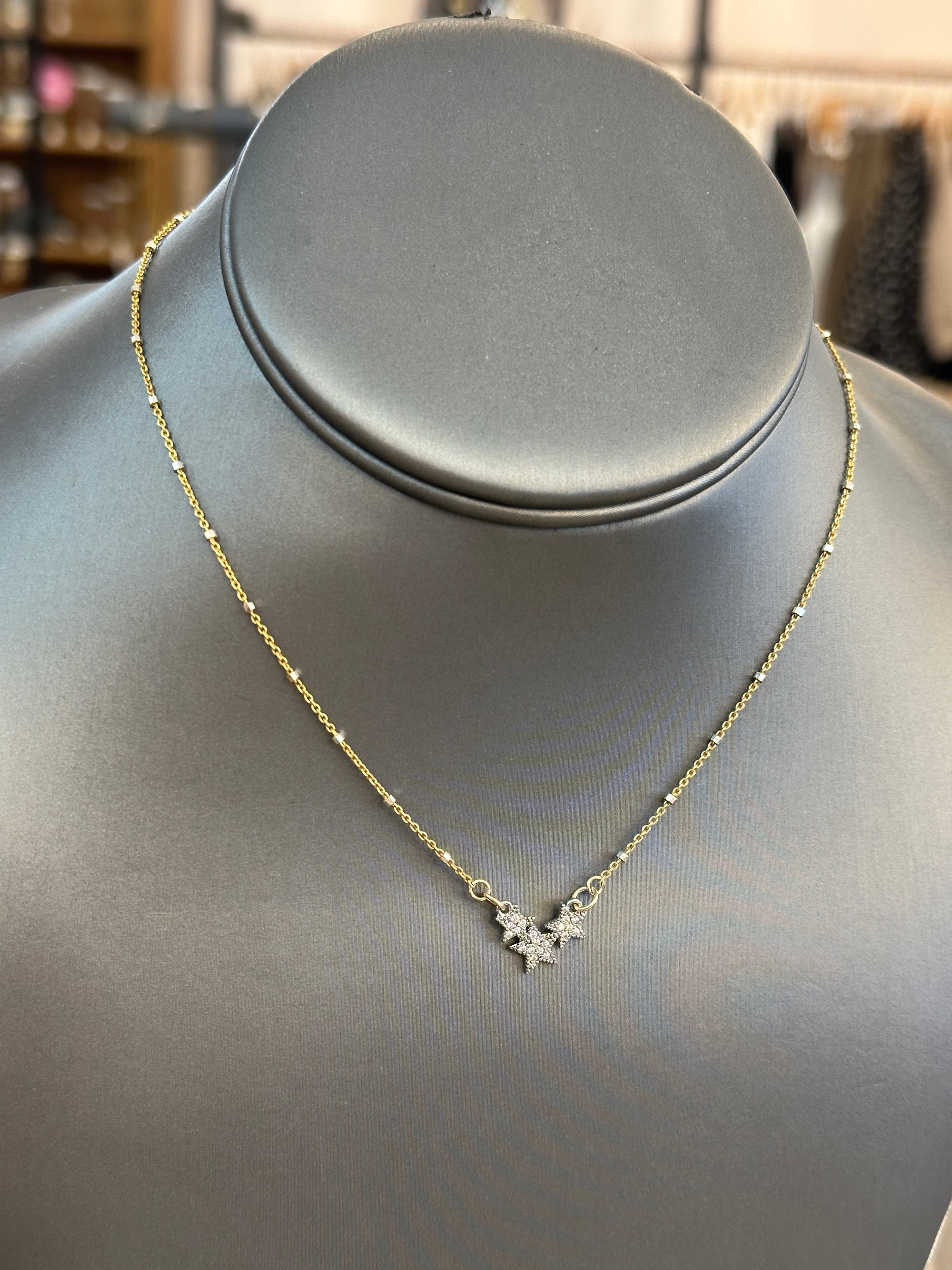 Pave CZ Pendant Necklace