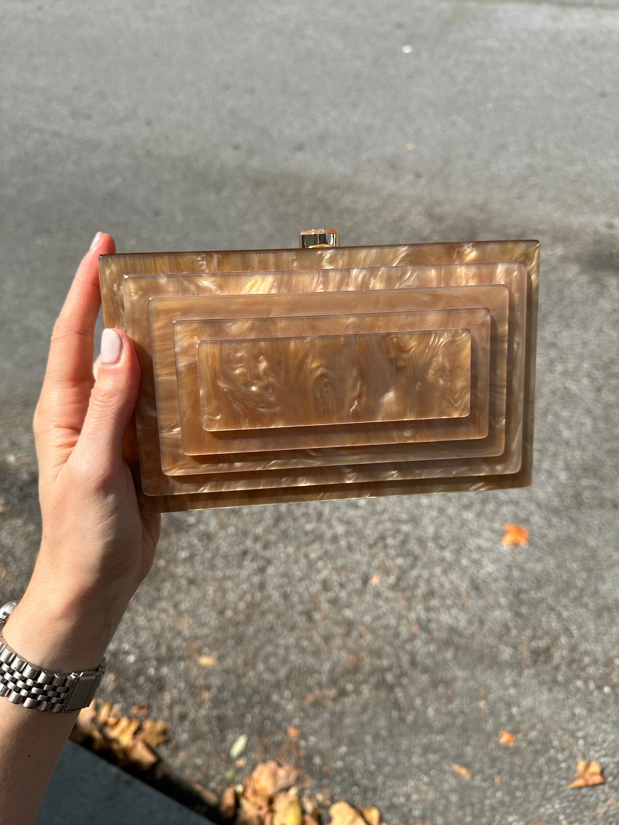 Art Deco Box Clutch