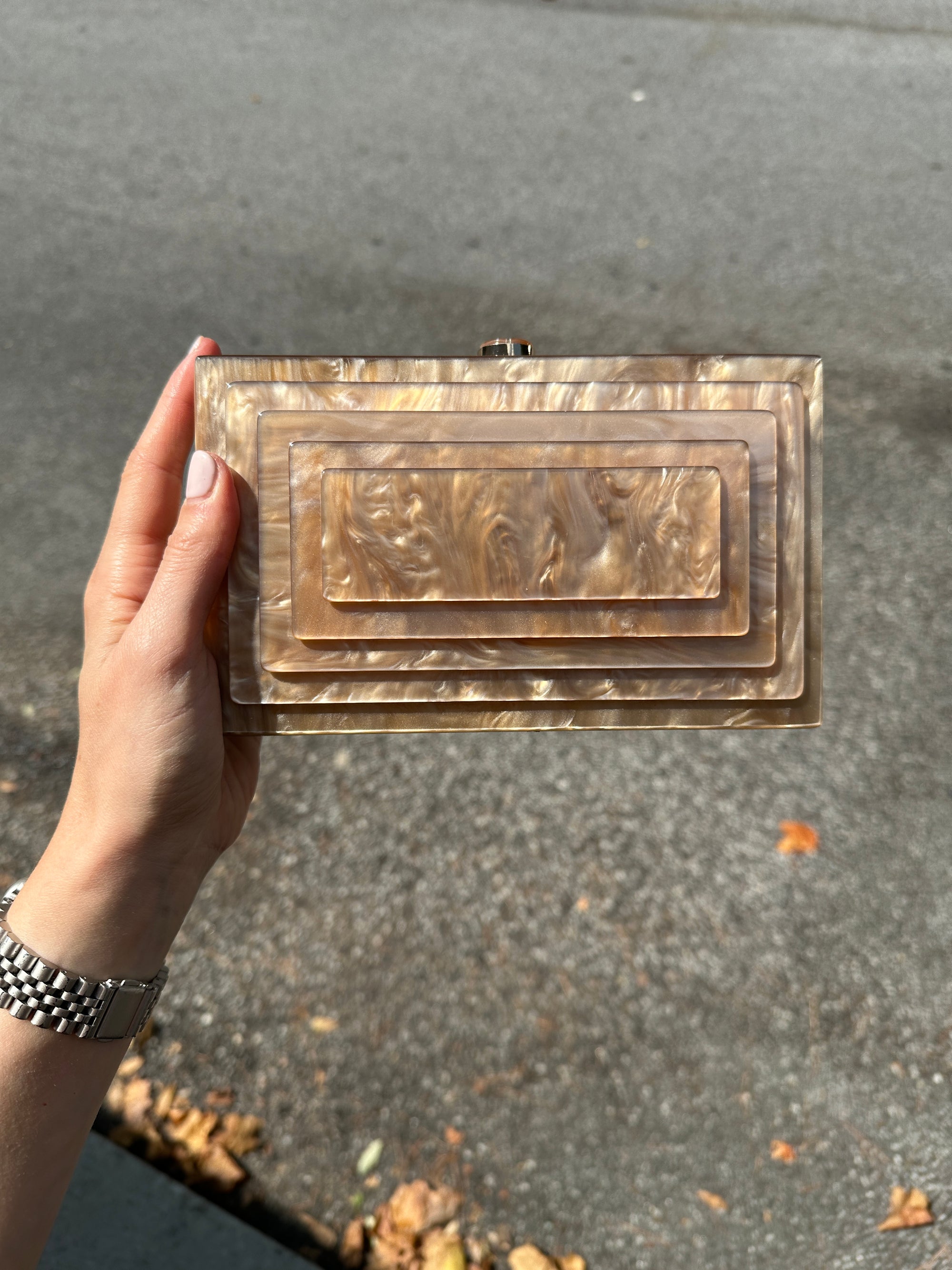 Art Deco Box Clutch