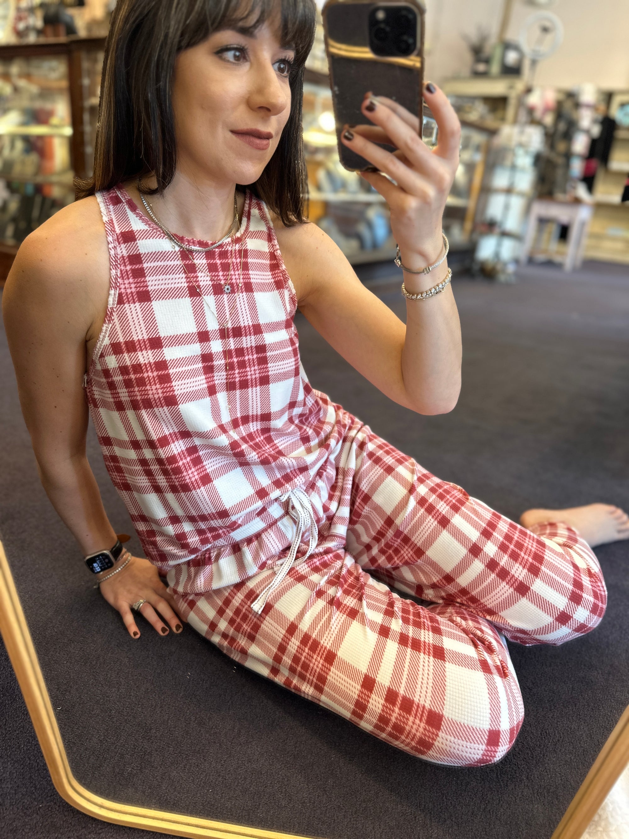 Holiday Spirit Plaid Lounge Set