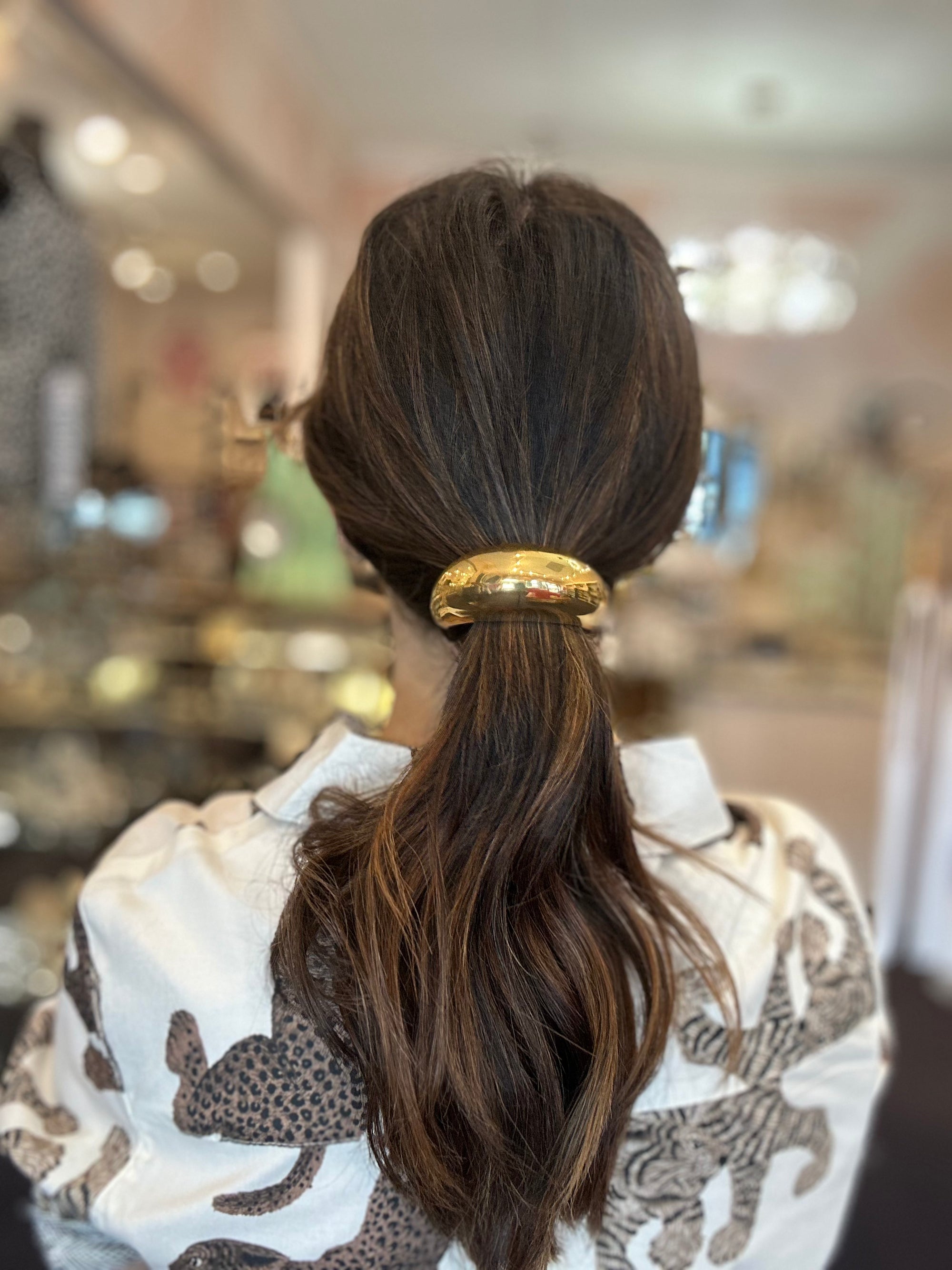 Glossy Dome Arch Hair Tie