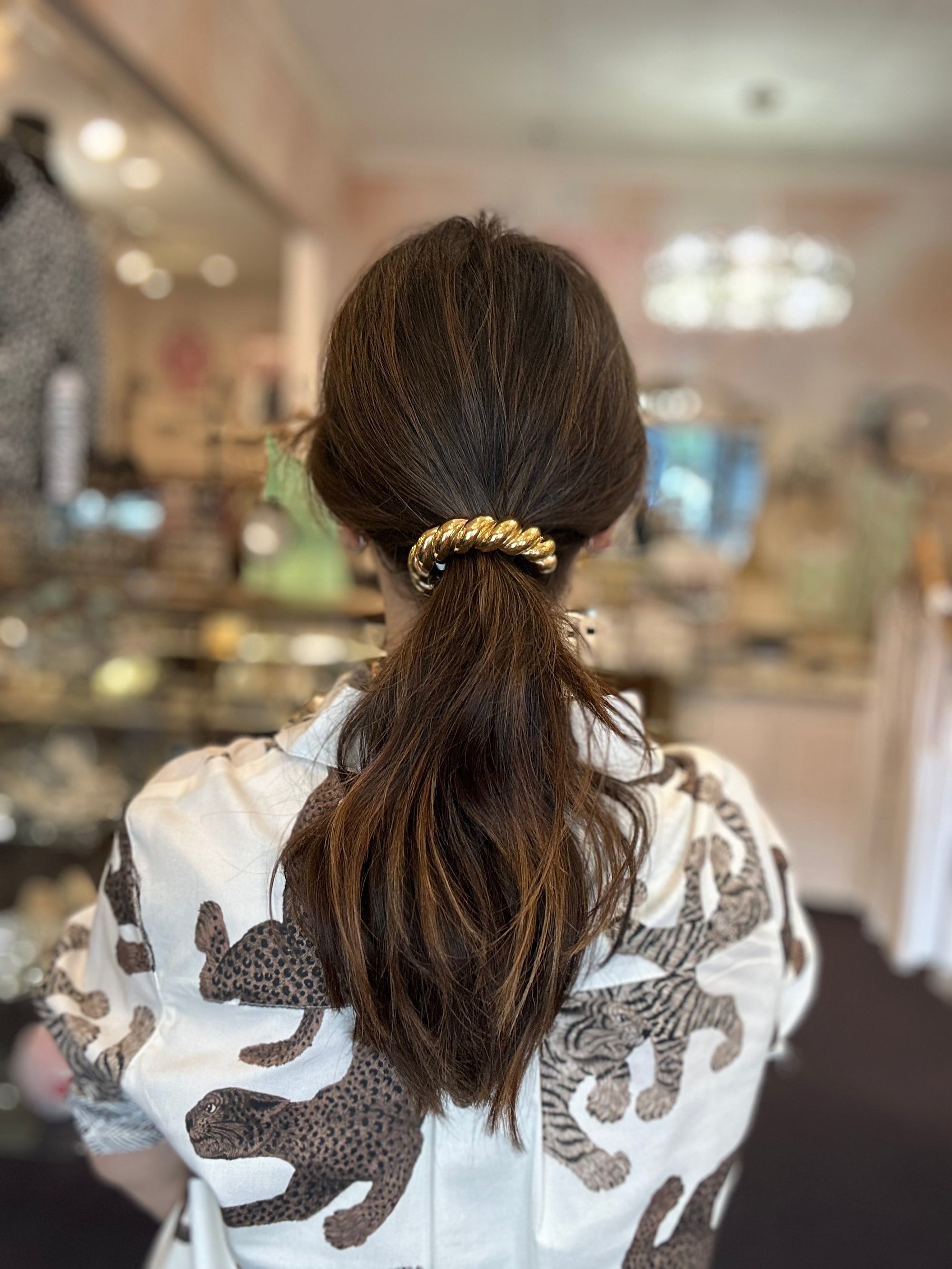 Twisted Gold Hair Ties