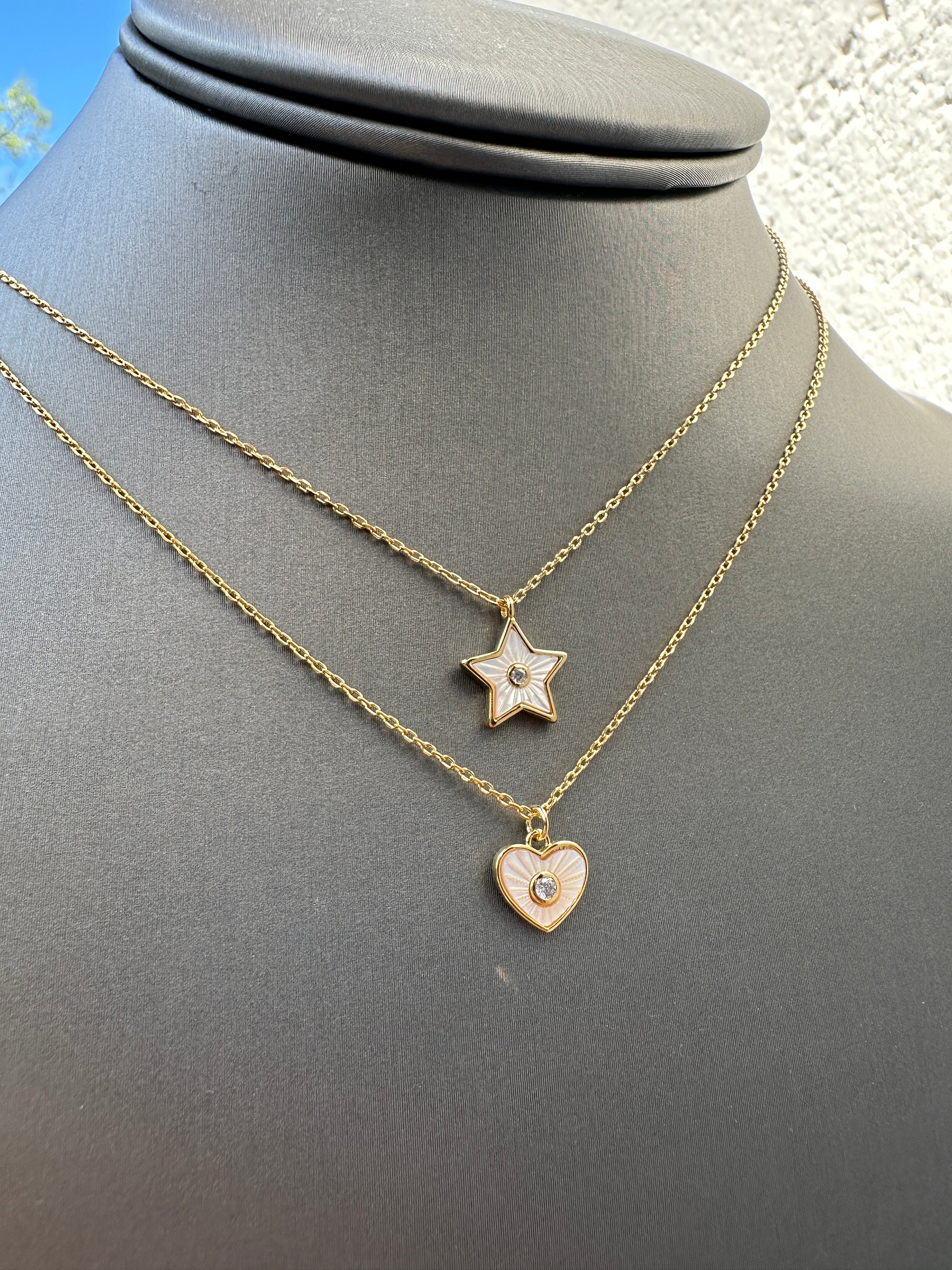 Mother of Pearl Star Necklace