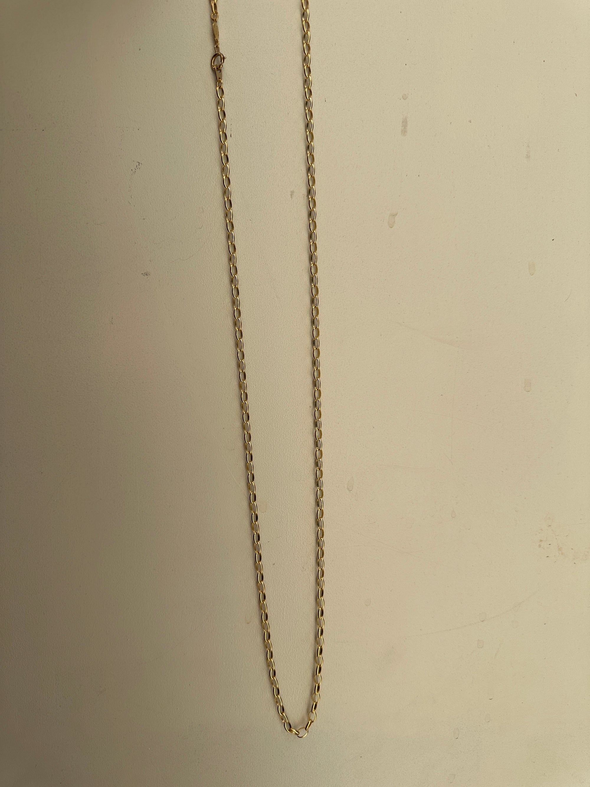 Long Matte Gold Chain