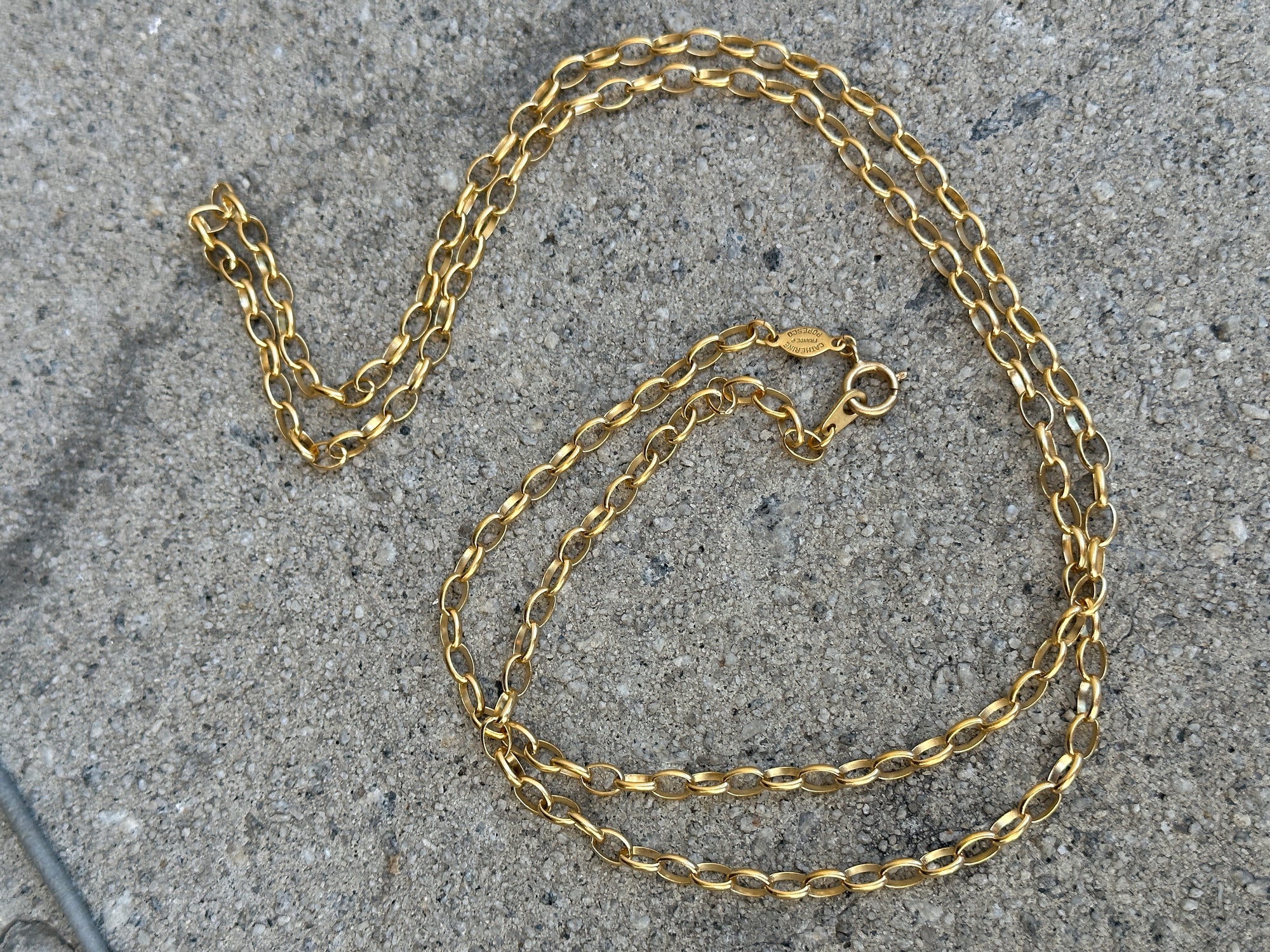 Long Matte Gold Chain