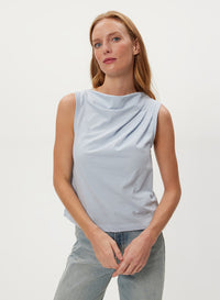 AMIRA ASYM PLEATED TOP