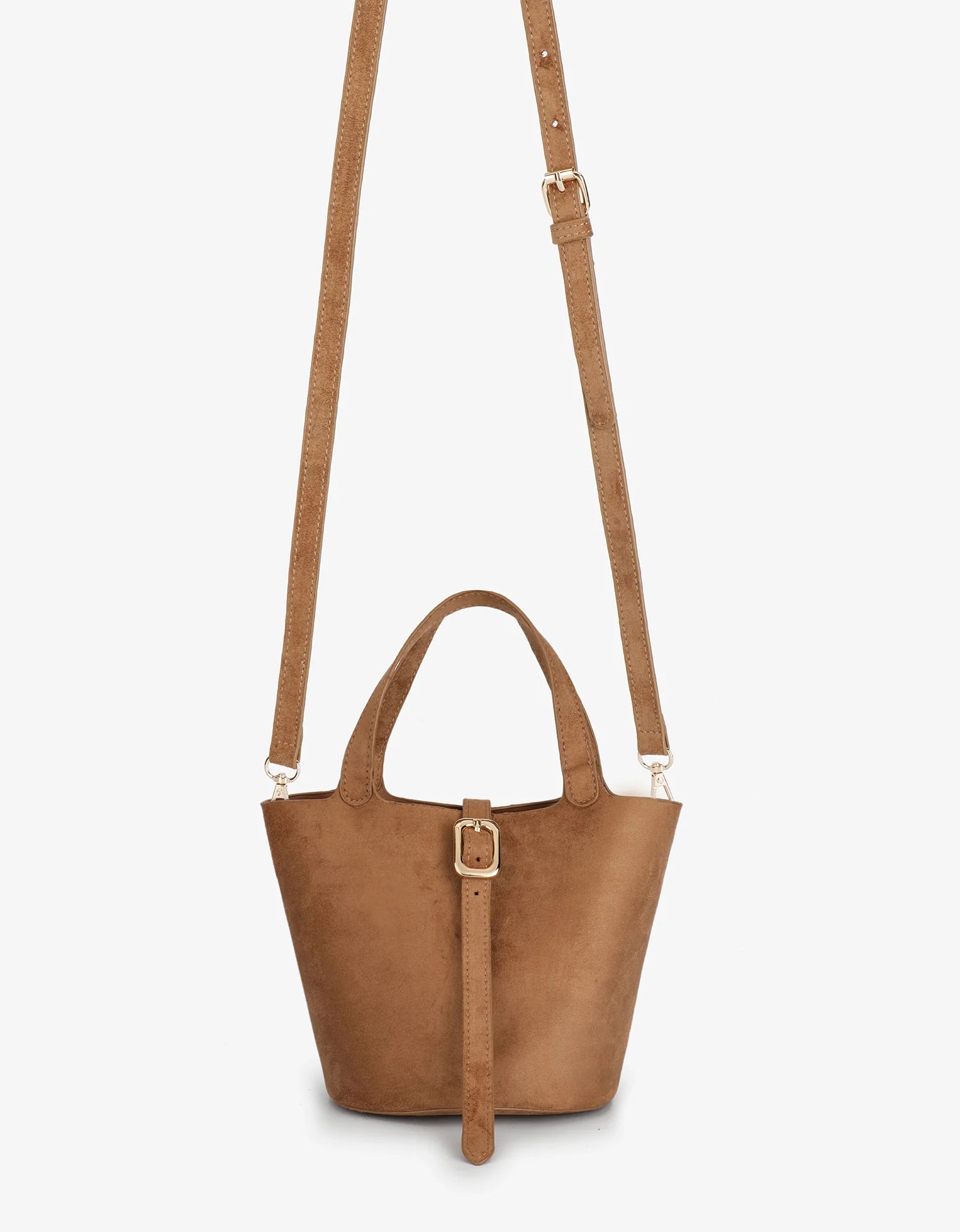 Joya Suede Mini Tote - Camel
