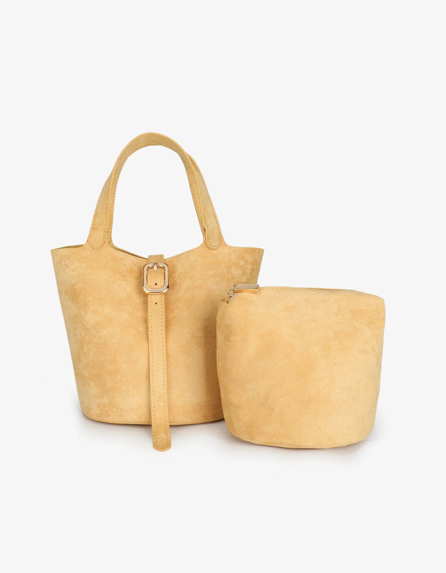 Joya Suede Mini Tote - Yellow