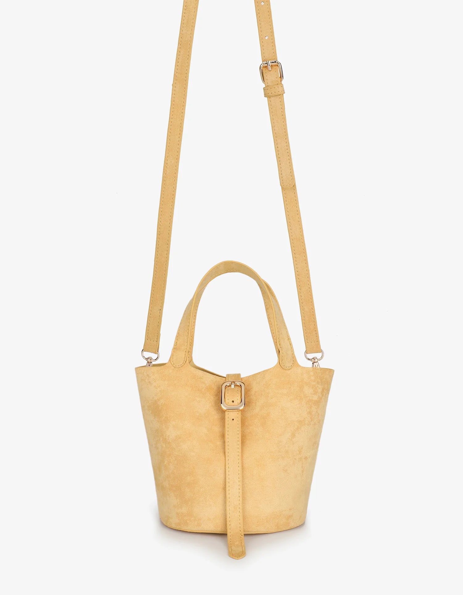 Joya Suede Mini Tote - Yellow