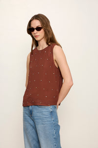 MARGO EMBELLISHED SHELL TOP