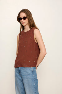 MARGO EMBELLISHED SHELL TOP