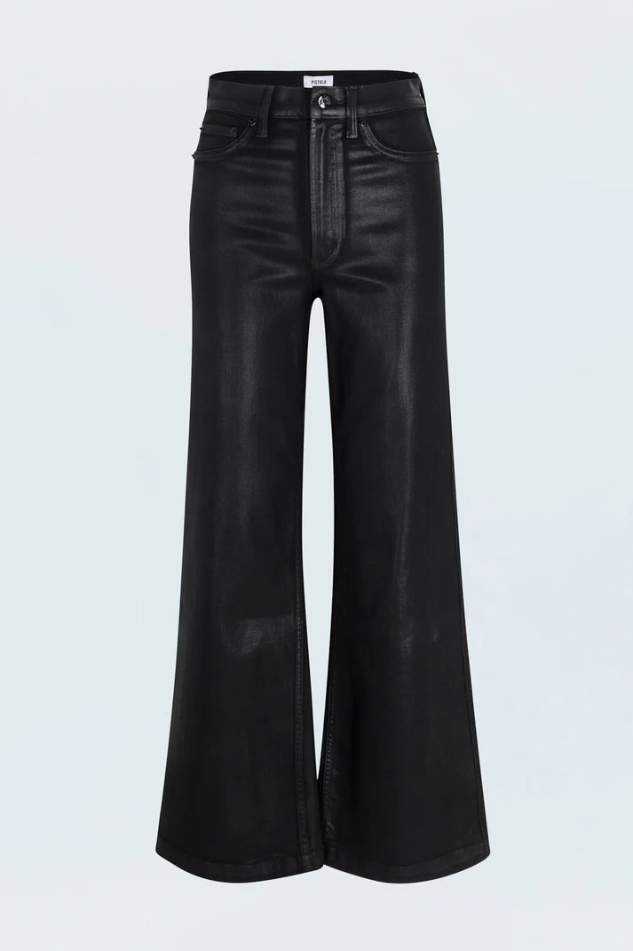 Lana Coated High Rise Ultra Wide Jean