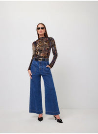 Khami Velvet Burnout Shirred