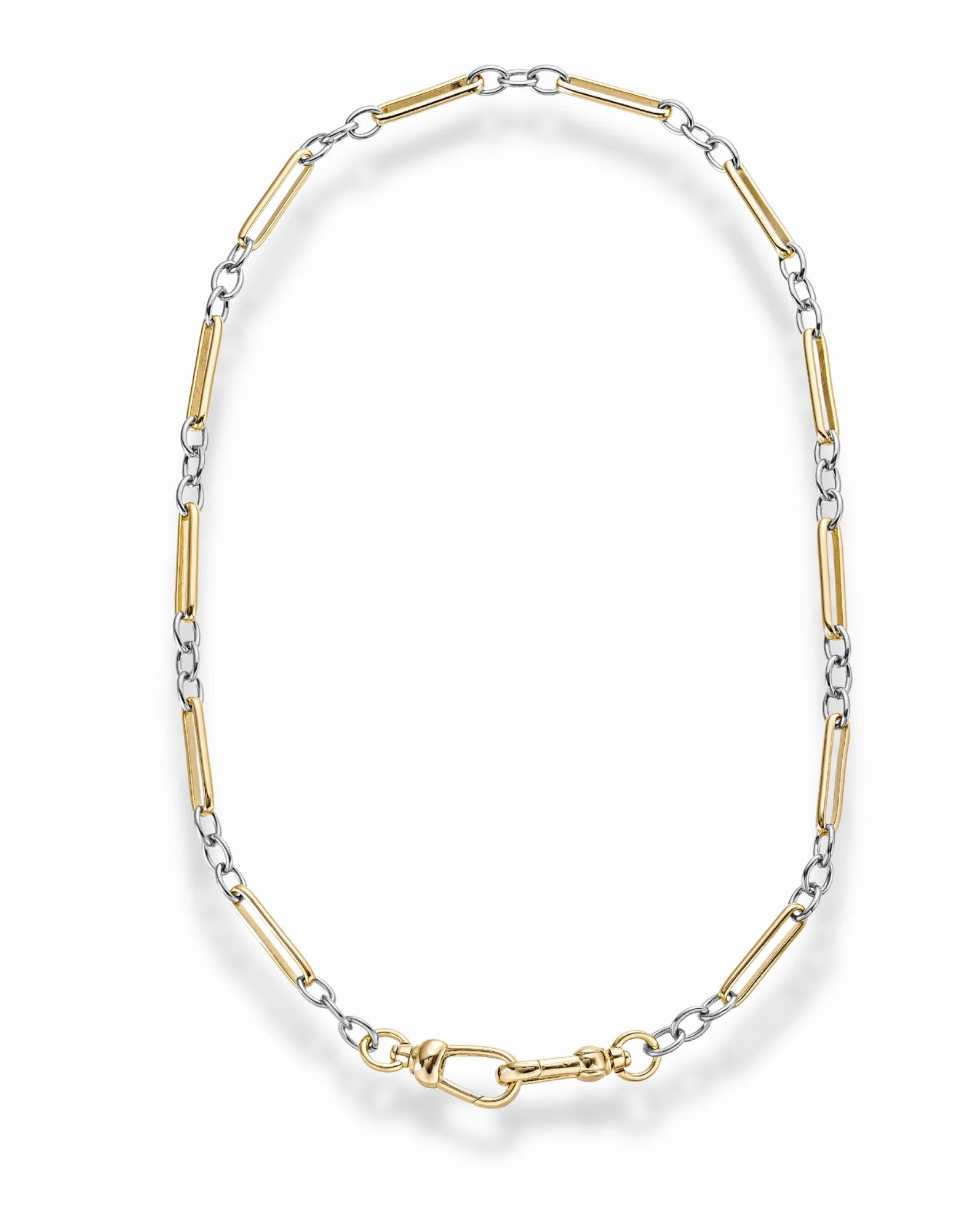 Mixed Metal Liam Watch Chain Necklace