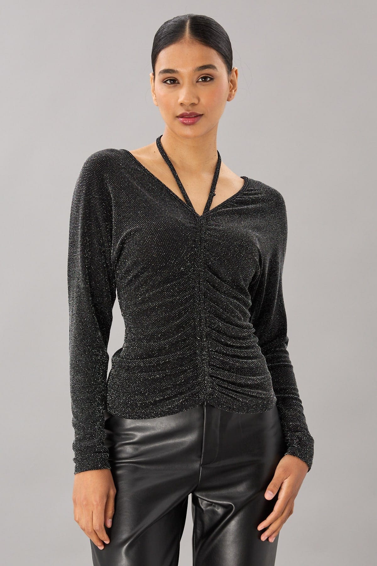 Shimmer Scrunch Top