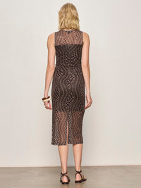 DESIRE MORE MESH CINCH DRESS