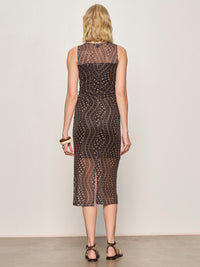 DESIRE MORE MESH CINCH DRESS
