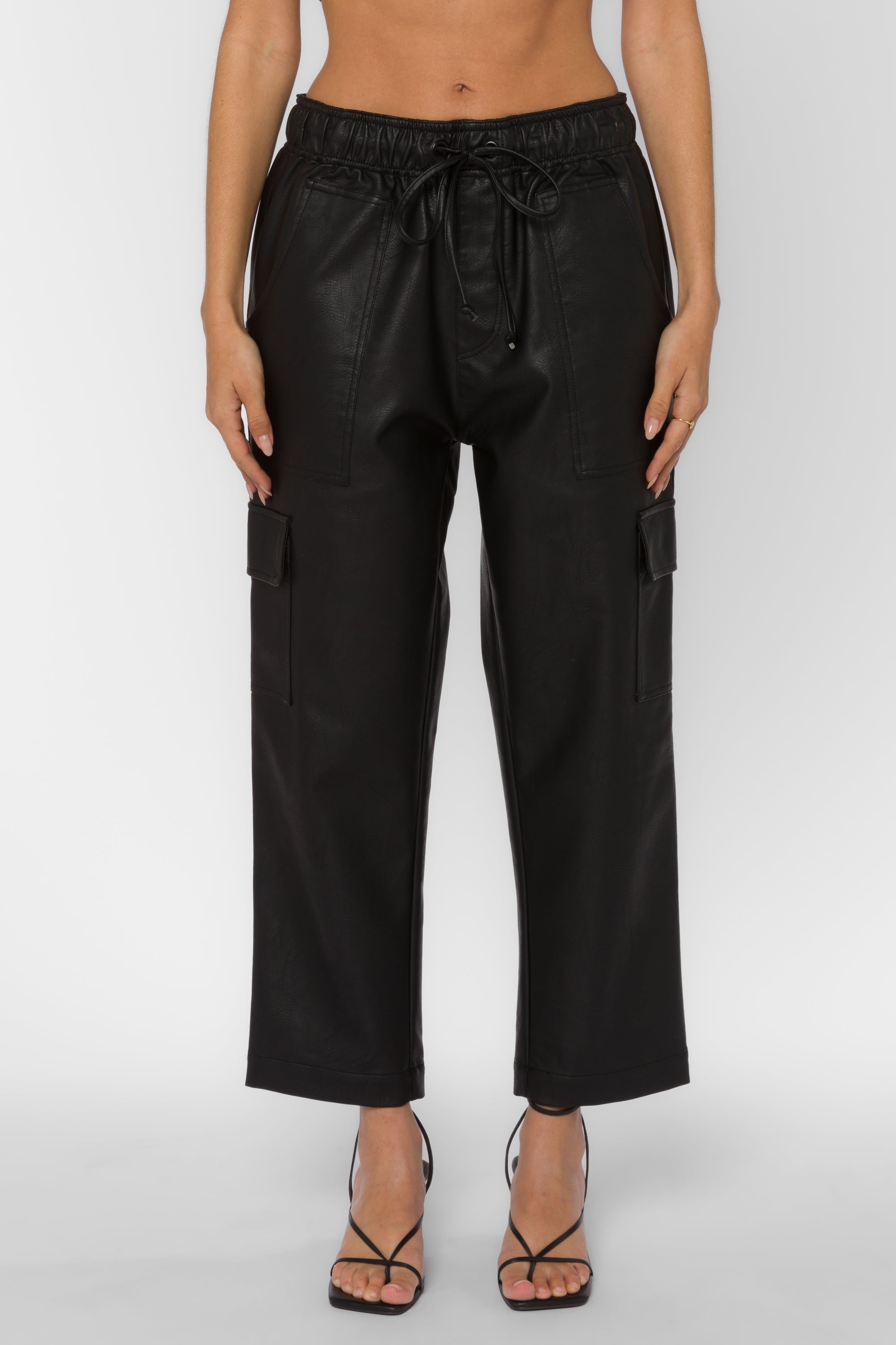 Mario Faux Leather Jogger