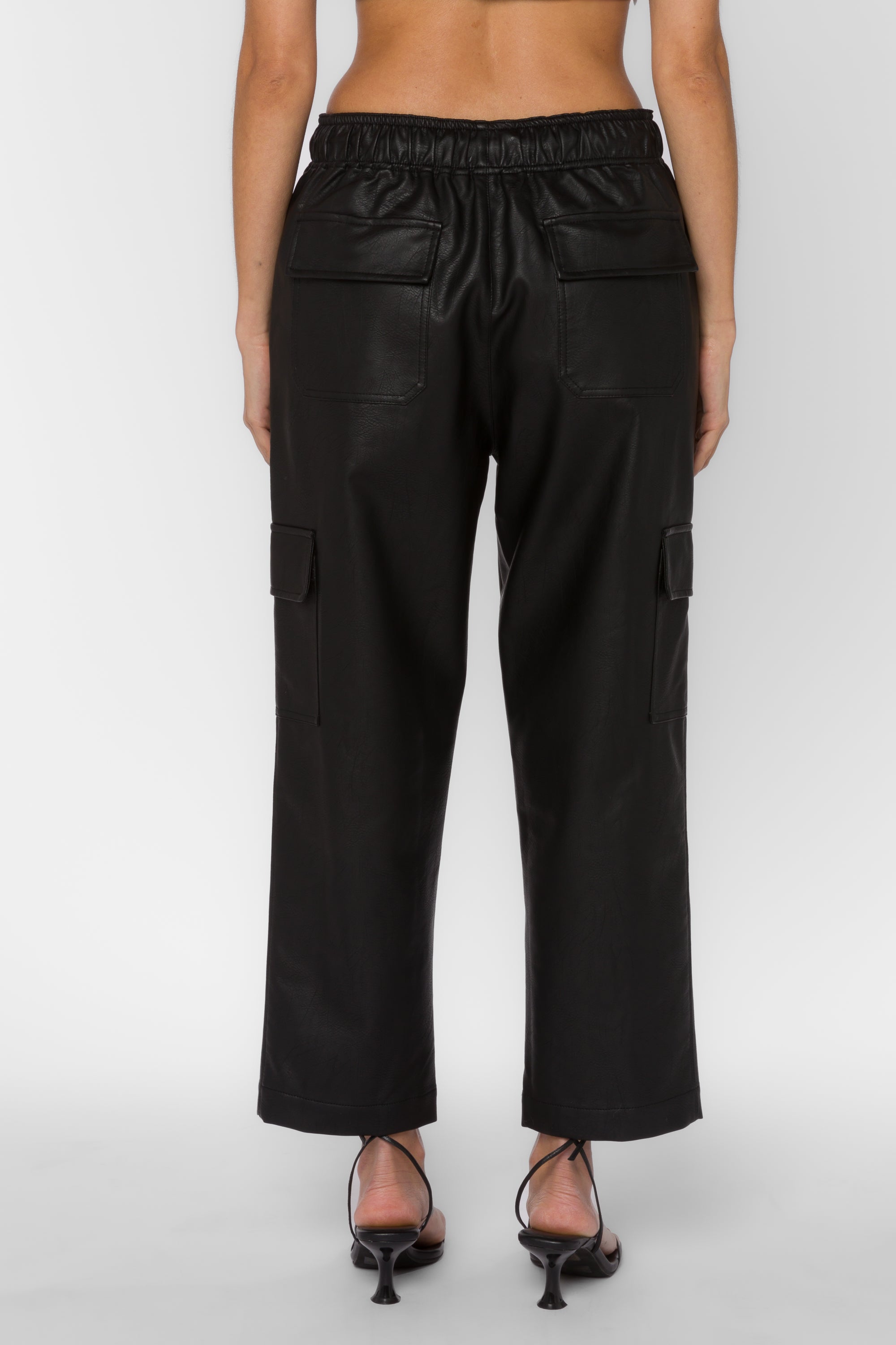 Mario Faux Leather Jogger